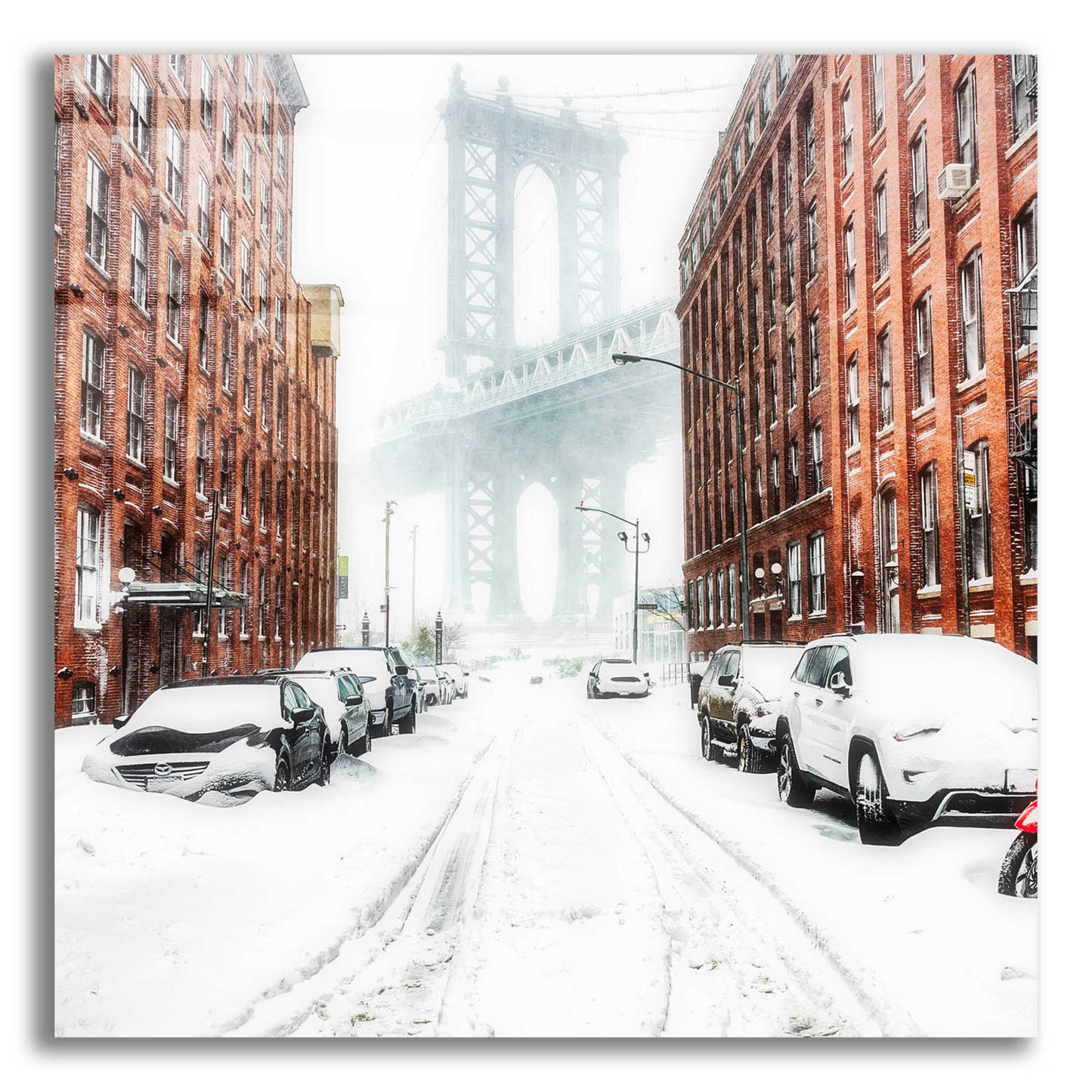 Epic Art 'The New York Blizzard 2' by Bruce Getty, Acrylic Glass Wall Art,12x12