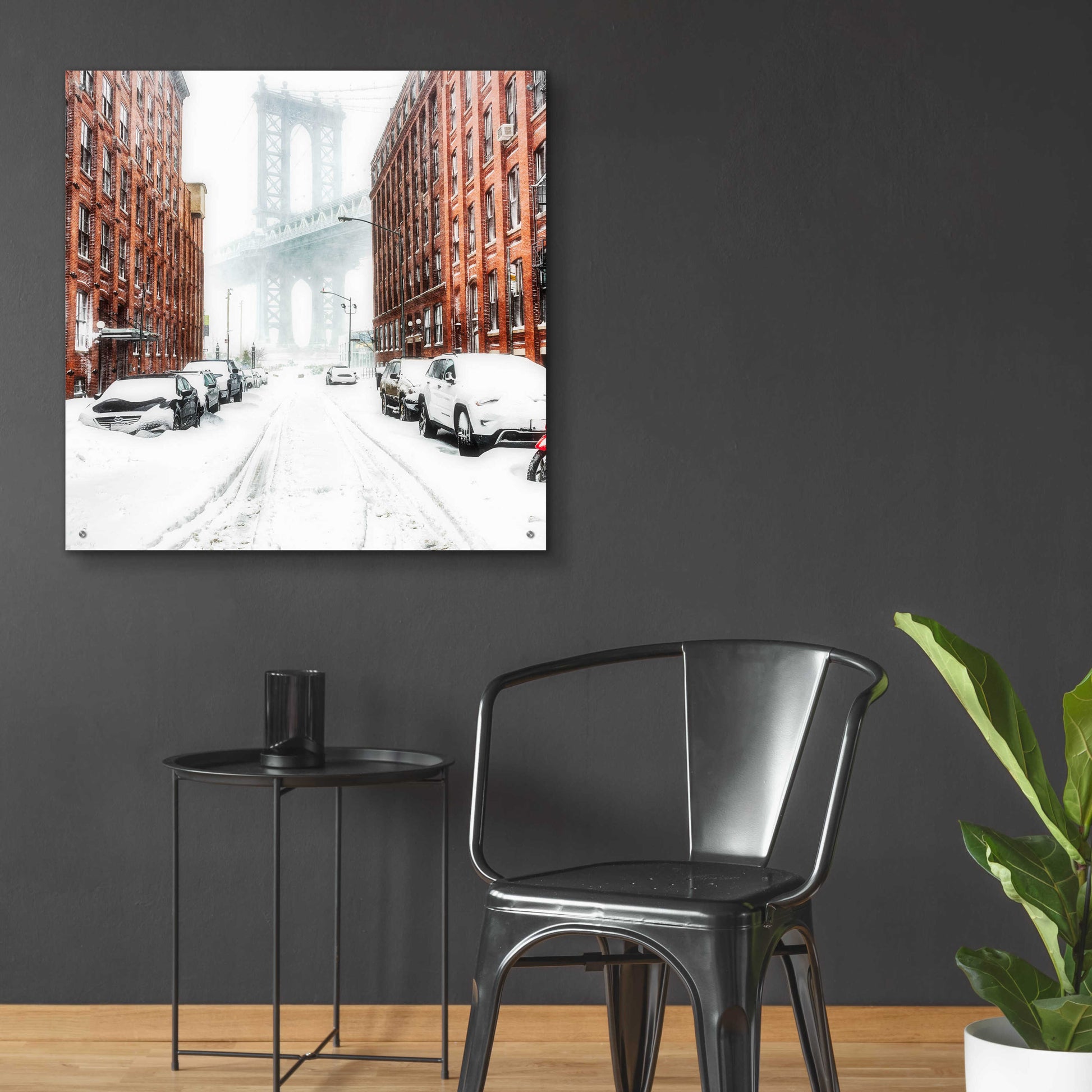 Epic Art 'The New York Blizzard 2' by Bruce Getty, Acrylic Glass Wall Art,36x36