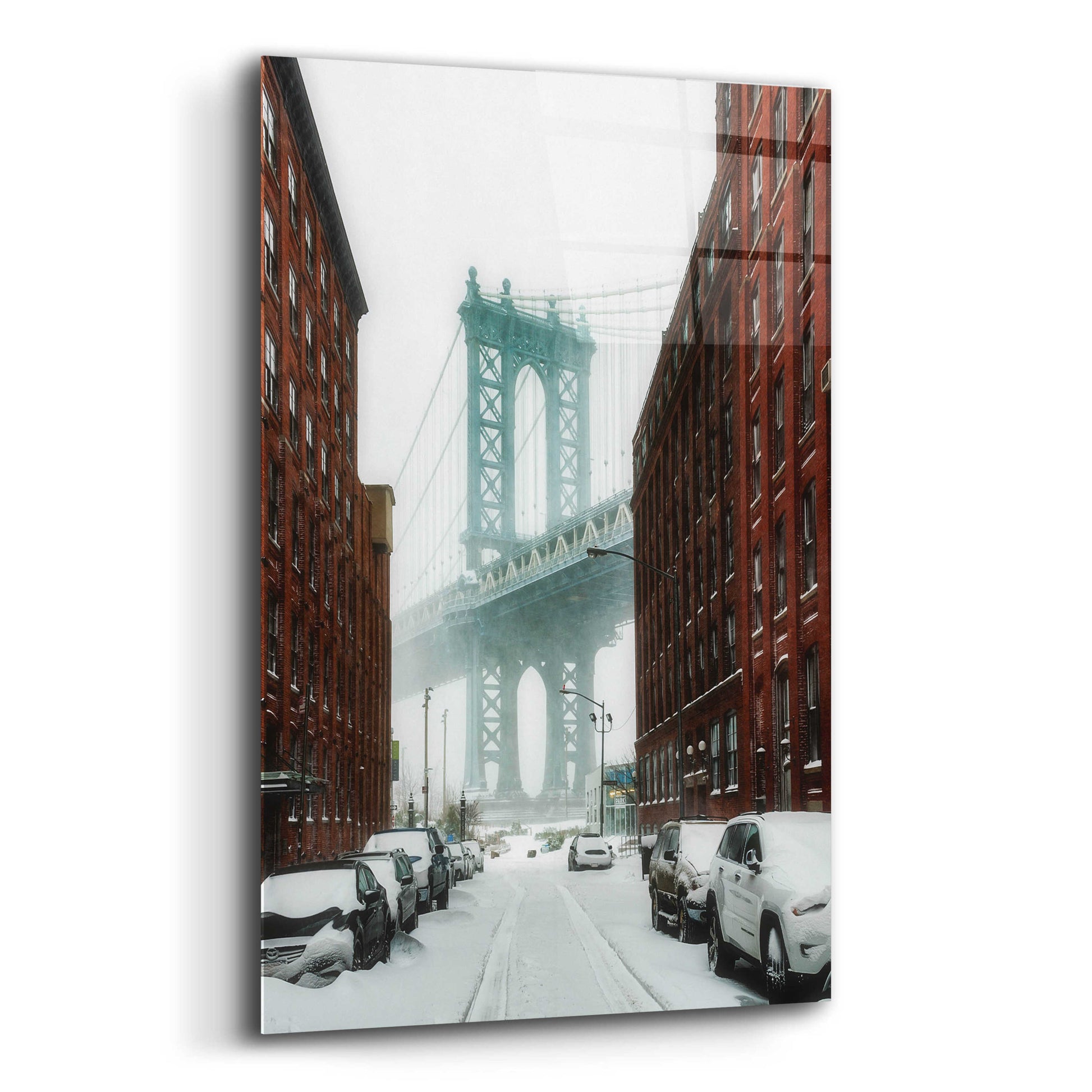 Epic Art 'The New York Blizzard' by Bruce Getty, Acrylic Glass Wall Art,12x16