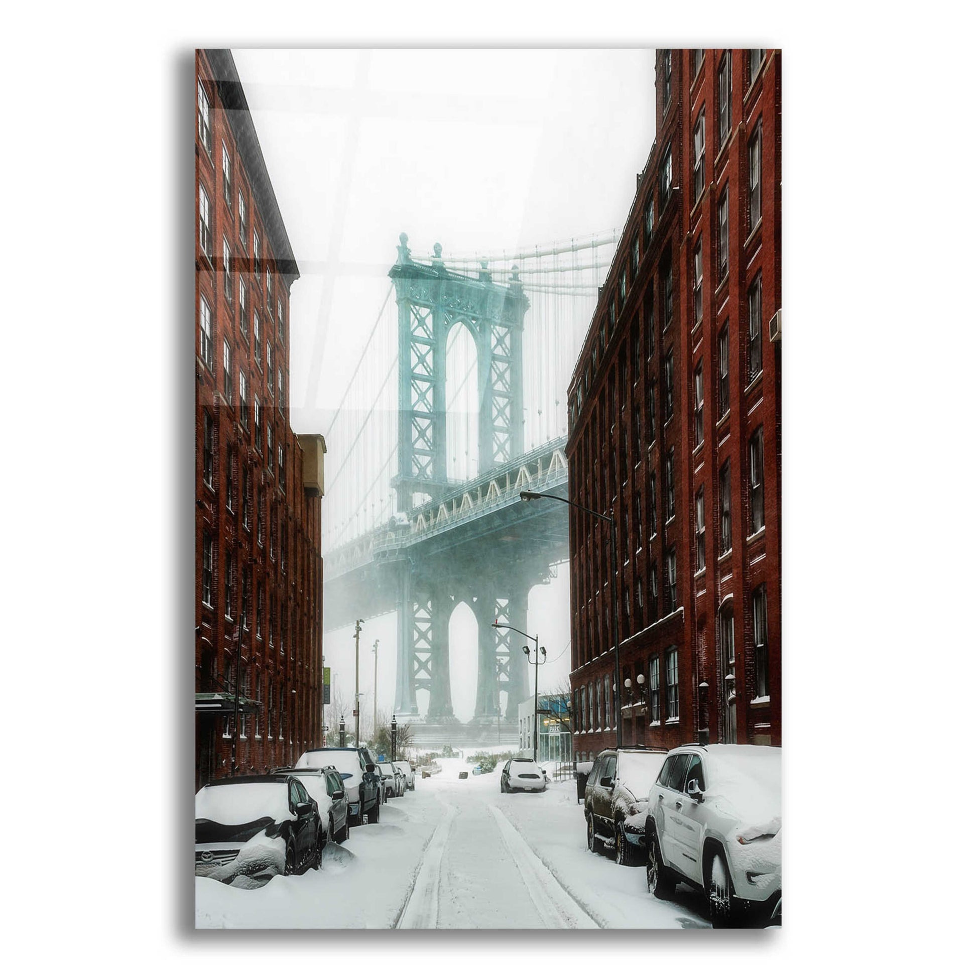 Epic Art 'The New York Blizzard' by Bruce Getty, Acrylic Glass Wall Art,12x16