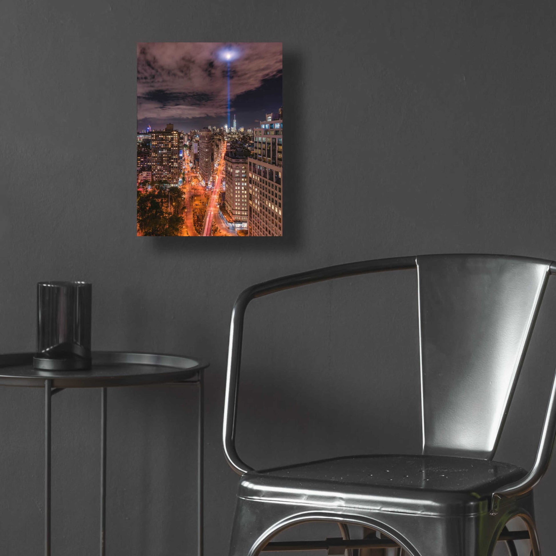 Epic Art 'Tribute Lights Flatiron District' by Bruce Getty, Acrylic Glass Wall Art,12x16