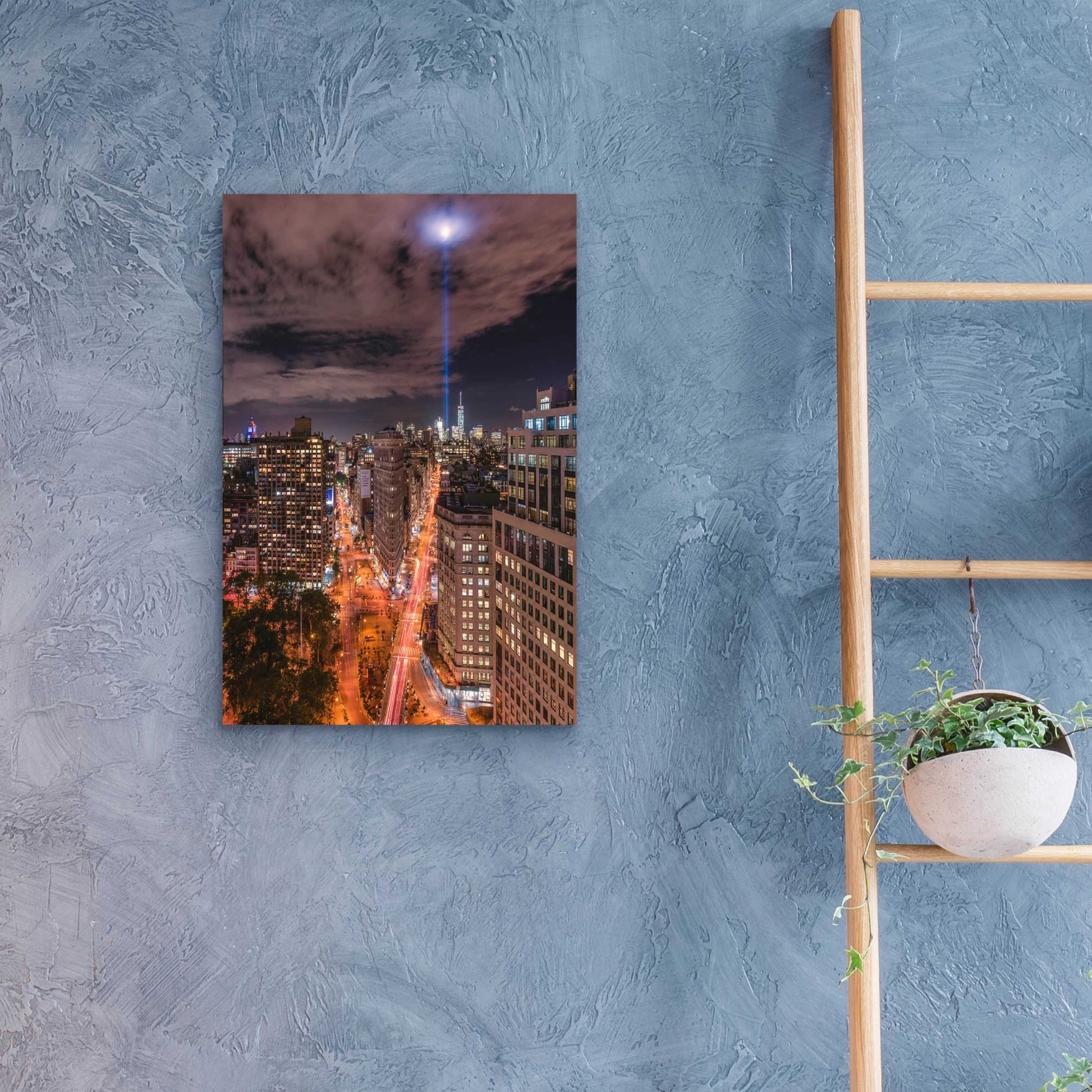 Epic Art 'Tribute Lights Flatiron District' by Bruce Getty, Acrylic Glass Wall Art,16x24