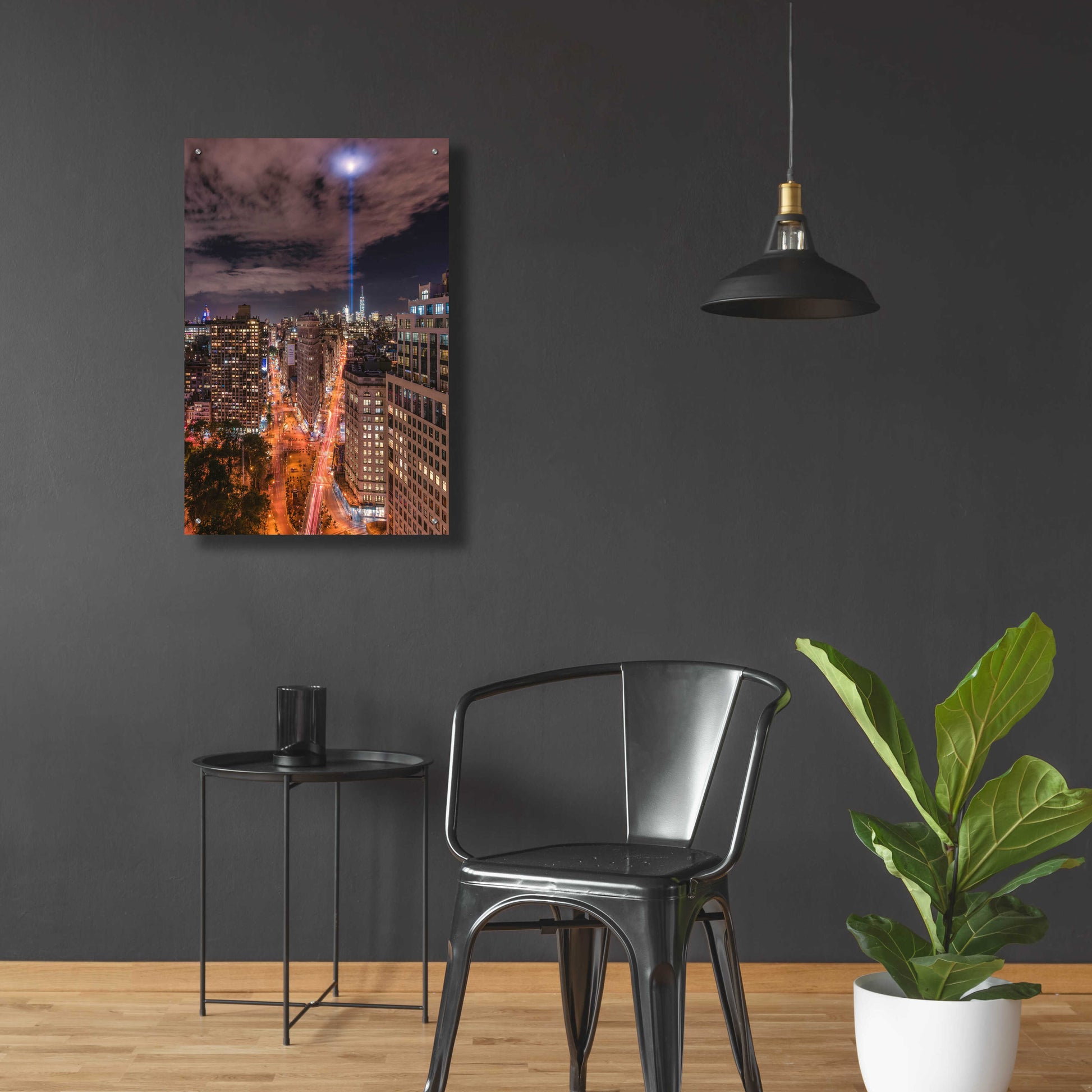 Epic Art 'Tribute Lights Flatiron District' by Bruce Getty, Acrylic Glass Wall Art,24x36