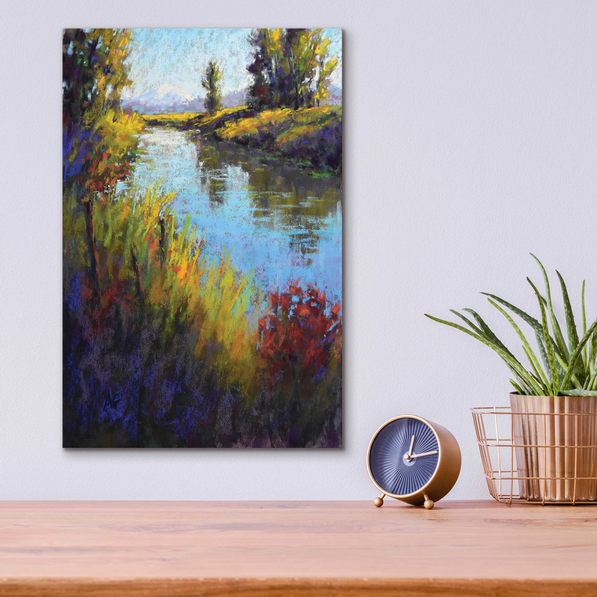 Epic Art 'Looking Down the Slough' by Alejandra Goss, Acrylic Glass Wall Art,12x16