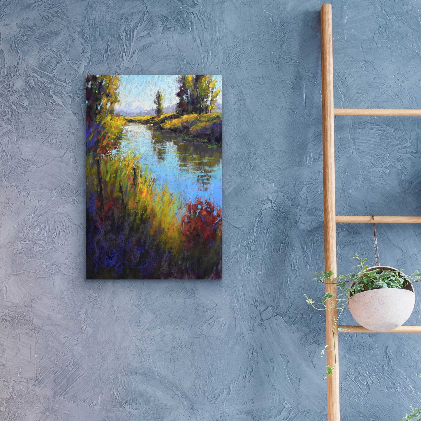 Epic Art 'Looking Down the Slough' by Alejandra Goss, Acrylic Glass Wall Art,16x24