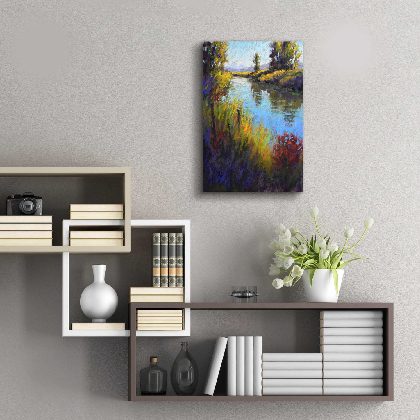 Epic Art 'Looking Down the Slough' by Alejandra Goss, Acrylic Glass Wall Art,16x24