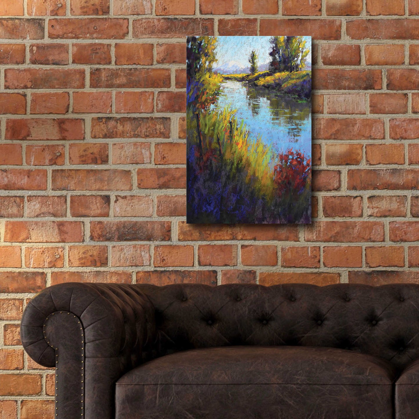 Epic Art 'Looking Down the Slough' by Alejandra Goss, Acrylic Glass Wall Art,16x24