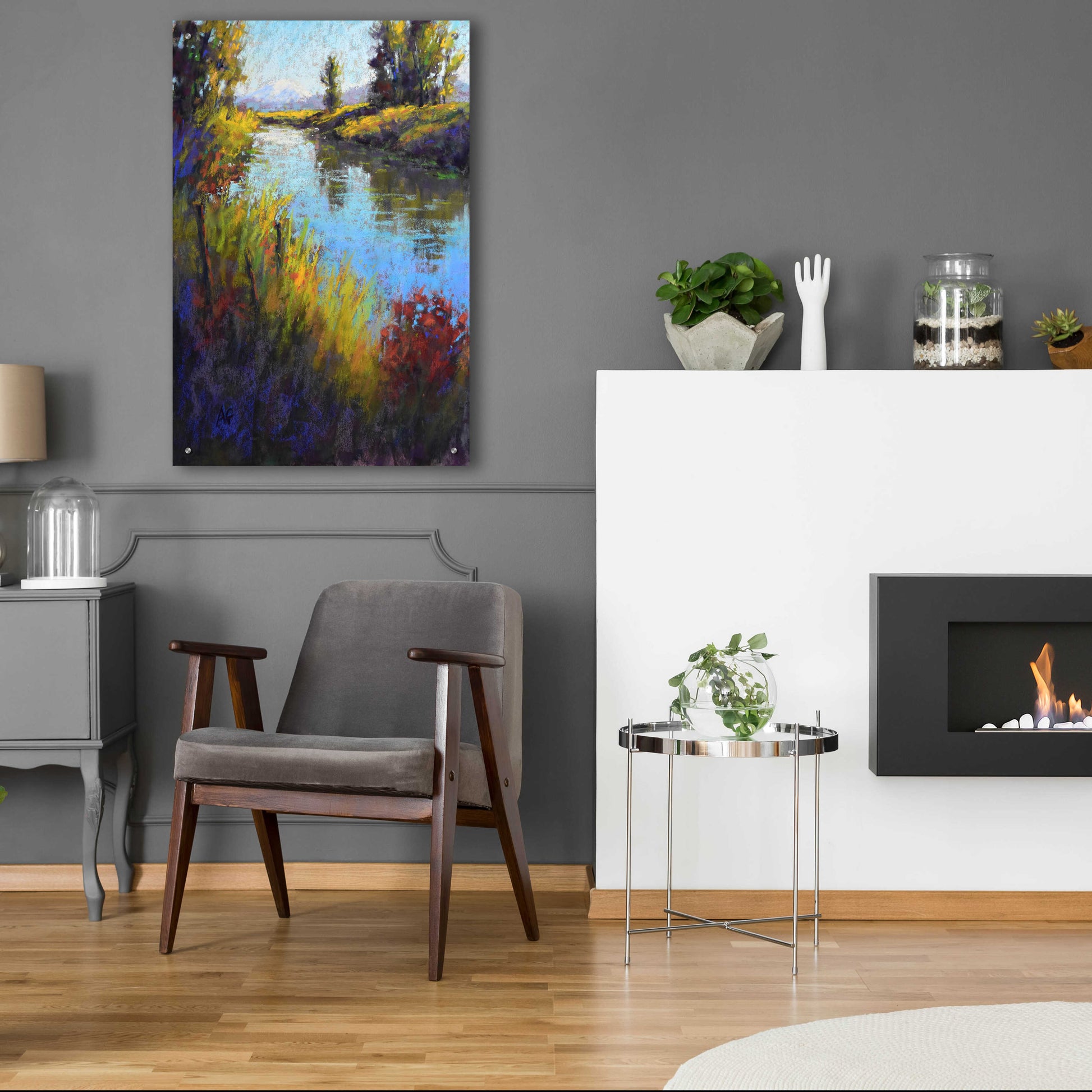 Epic Art 'Looking Down the Slough' by Alejandra Goss, Acrylic Glass Wall Art,24x36