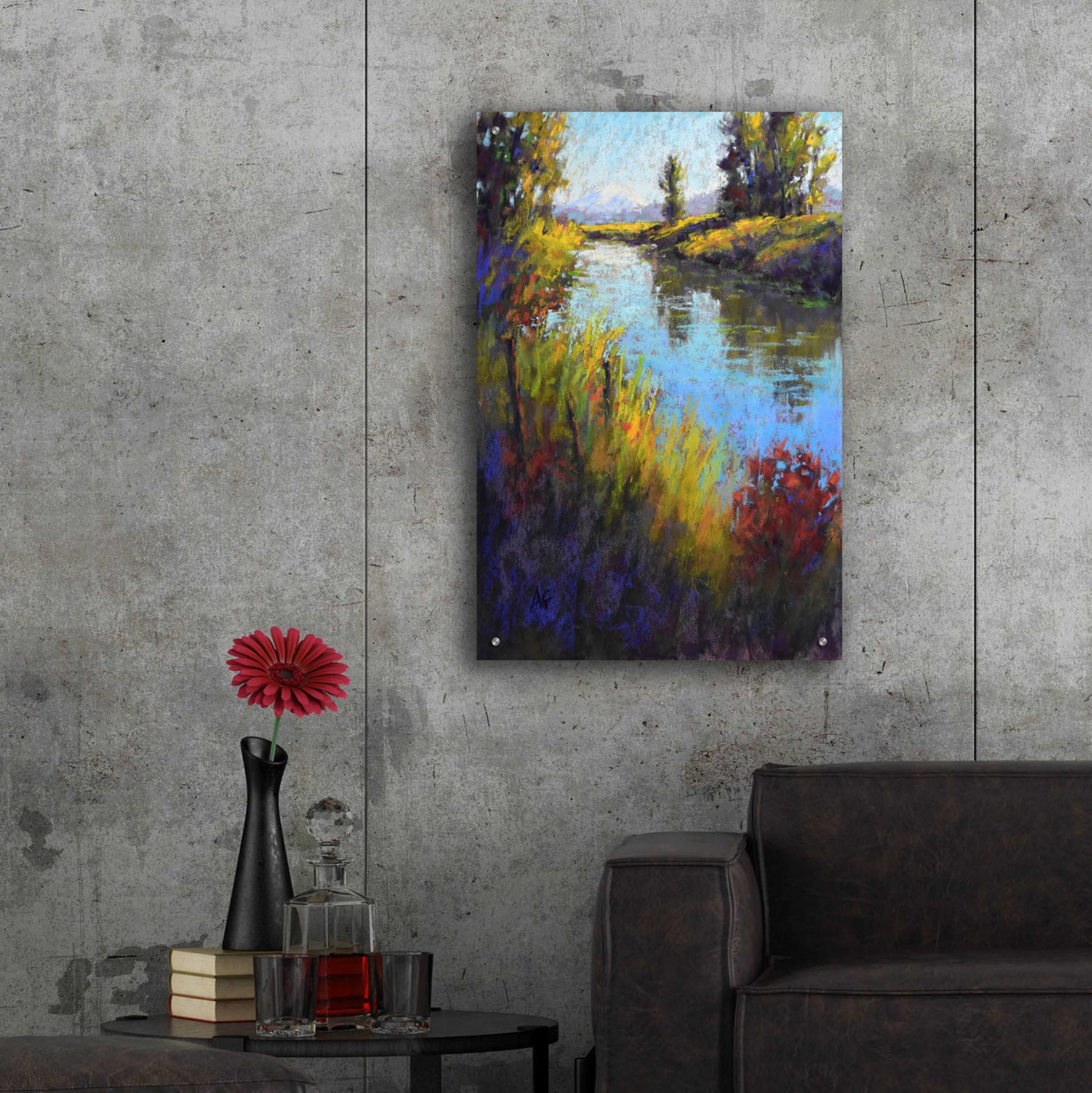 Epic Art 'Looking Down the Slough' by Alejandra Goss, Acrylic Glass Wall Art,24x36