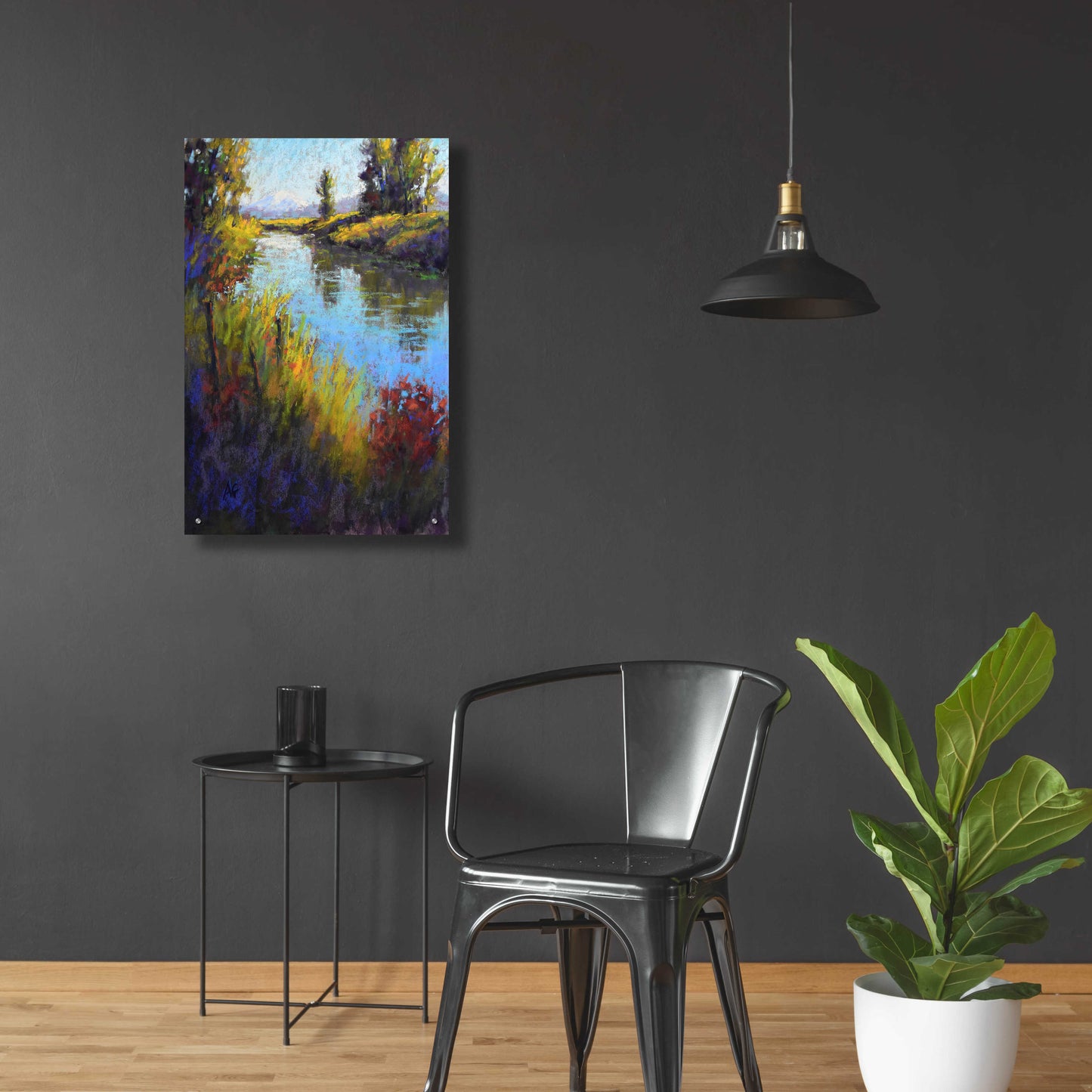 Epic Art 'Looking Down the Slough' by Alejandra Goss, Acrylic Glass Wall Art,24x36