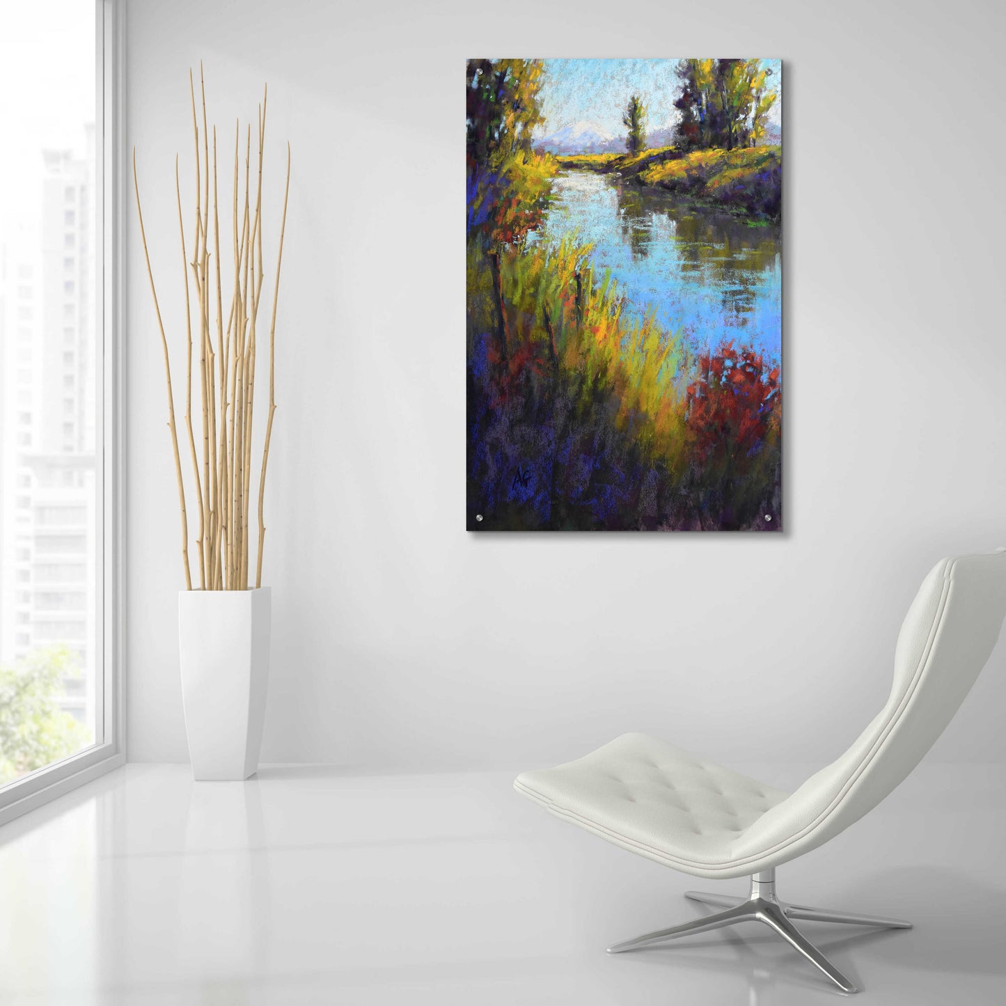 Epic Art 'Looking Down the Slough' by Alejandra Goss, Acrylic Glass Wall Art,24x36