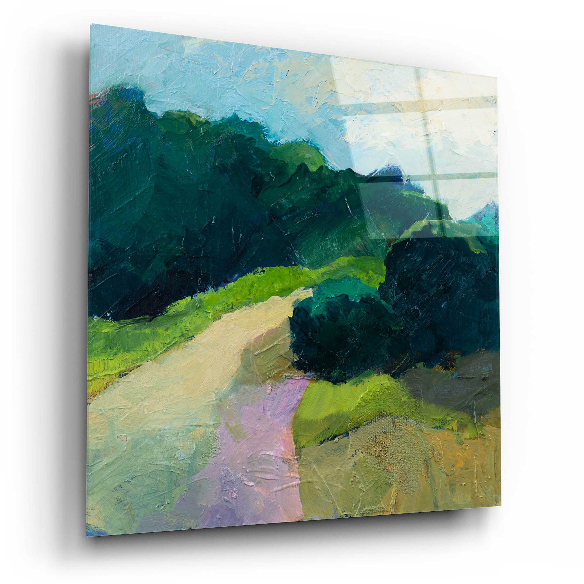 Epic Art 'A Different Day A Different Walk' by Ann Gordon, Acrylic Glass Wall Art,12x12