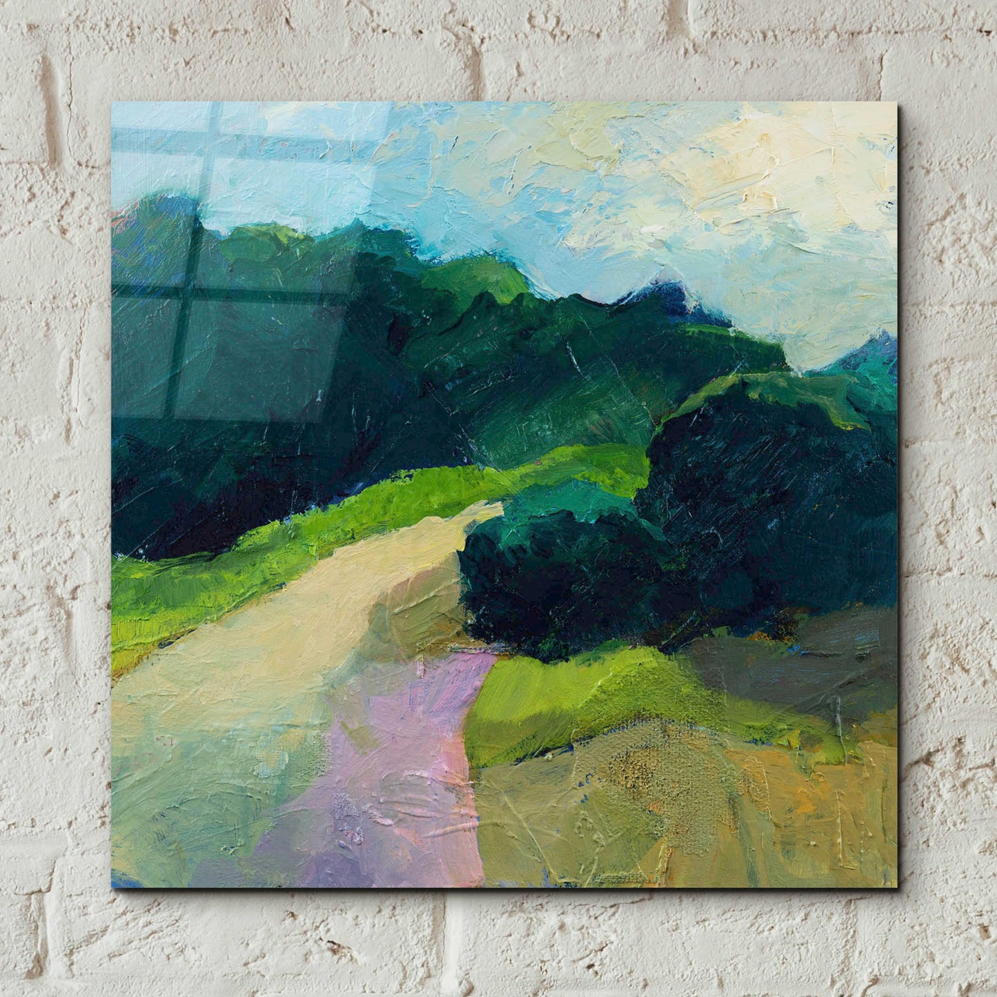 Epic Art 'A Different Day A Different Walk' by Ann Gordon, Acrylic Glass Wall Art,12x12