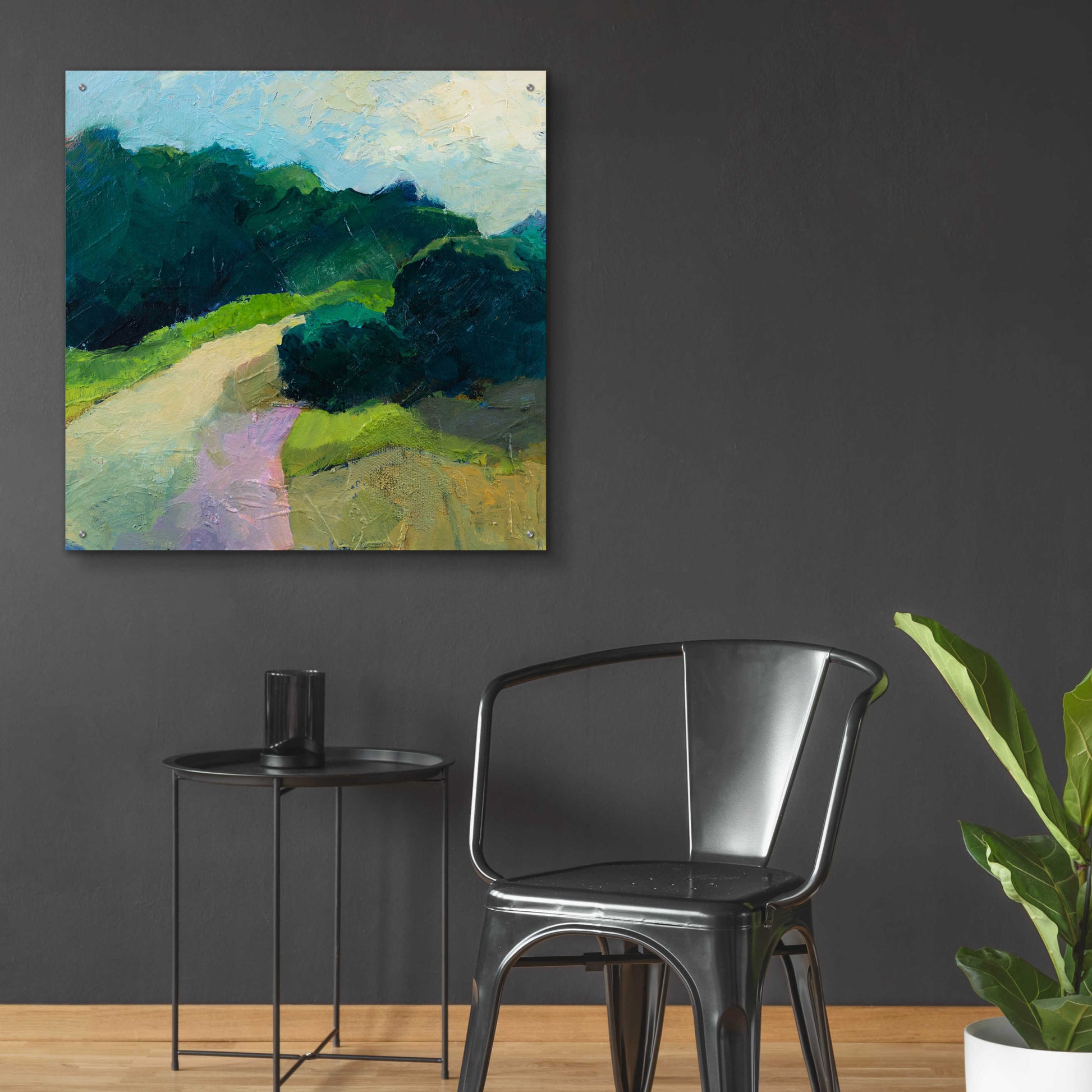 Epic Art 'A Different Day A Different Walk' by Ann Gordon, Acrylic Glass Wall Art,36x36