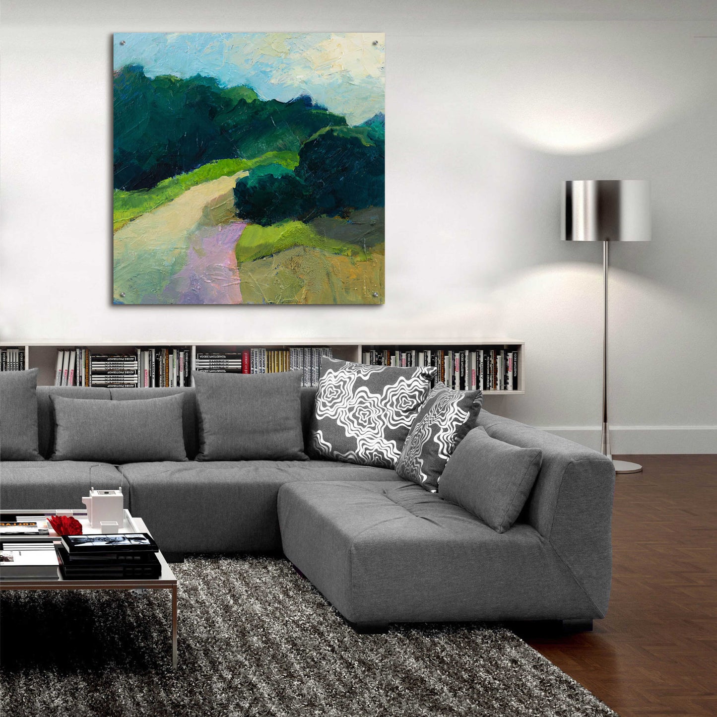 Epic Art 'A Different Day A Different Walk' by Ann Gordon, Acrylic Glass Wall Art,36x36