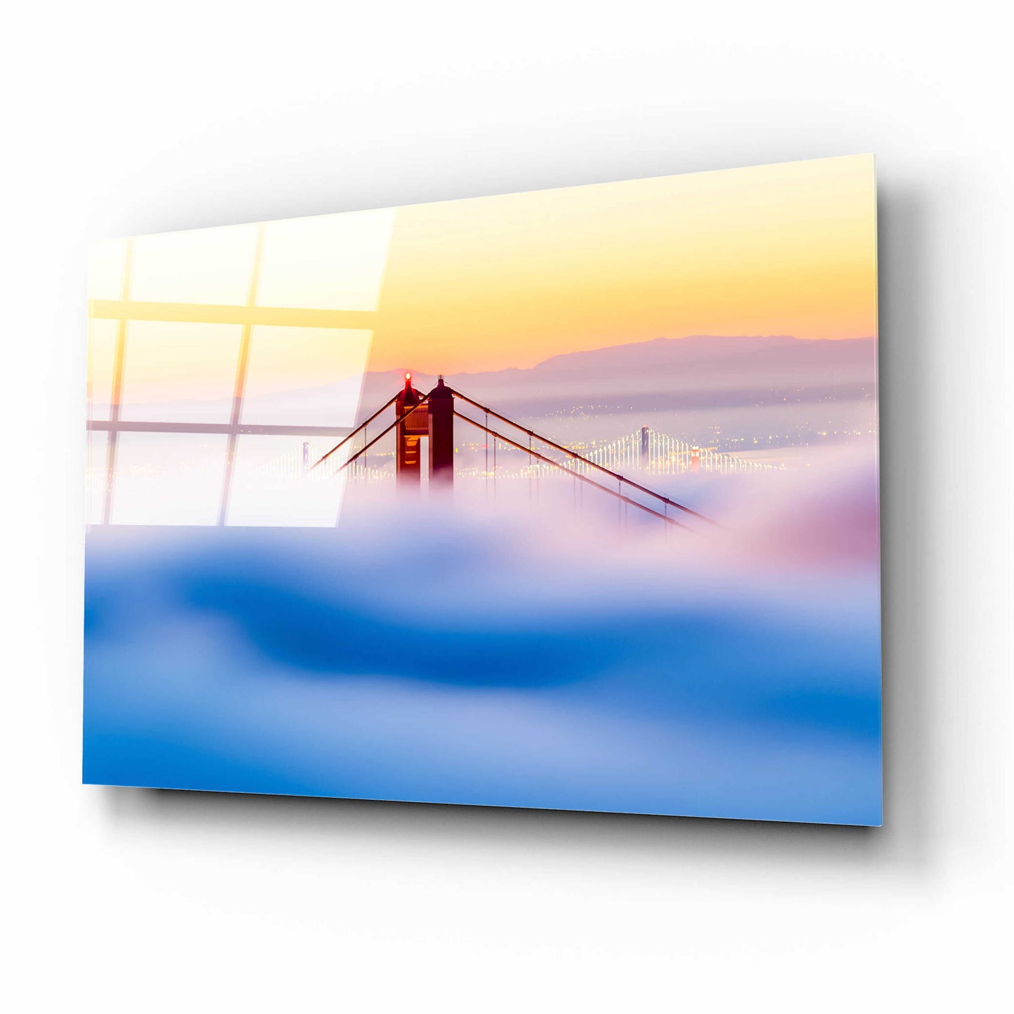 Epic Art 'Across the Bay' by Ann Gordon, Acrylic Glass Wall Art,16x12