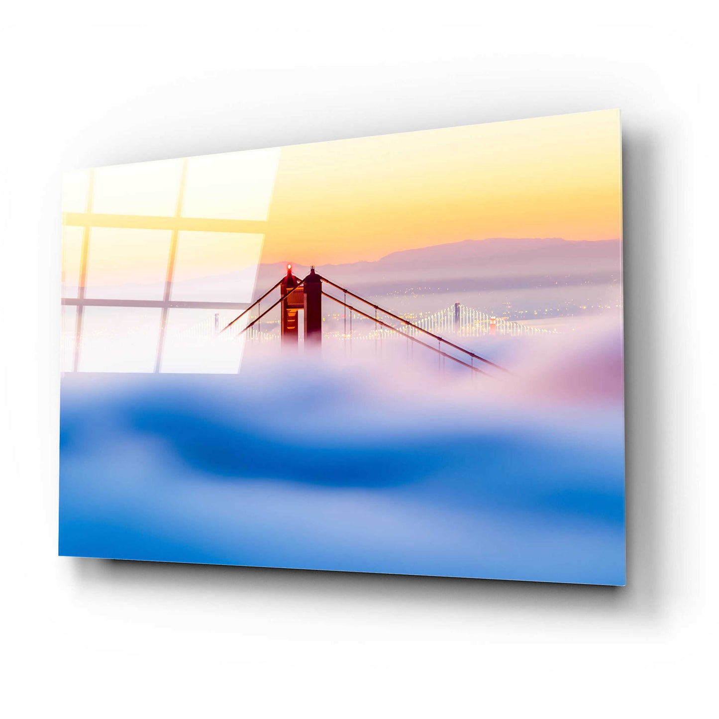 Epic Art 'Across the Bay' by Ann Gordon, Acrylic Glass Wall Art,24x16