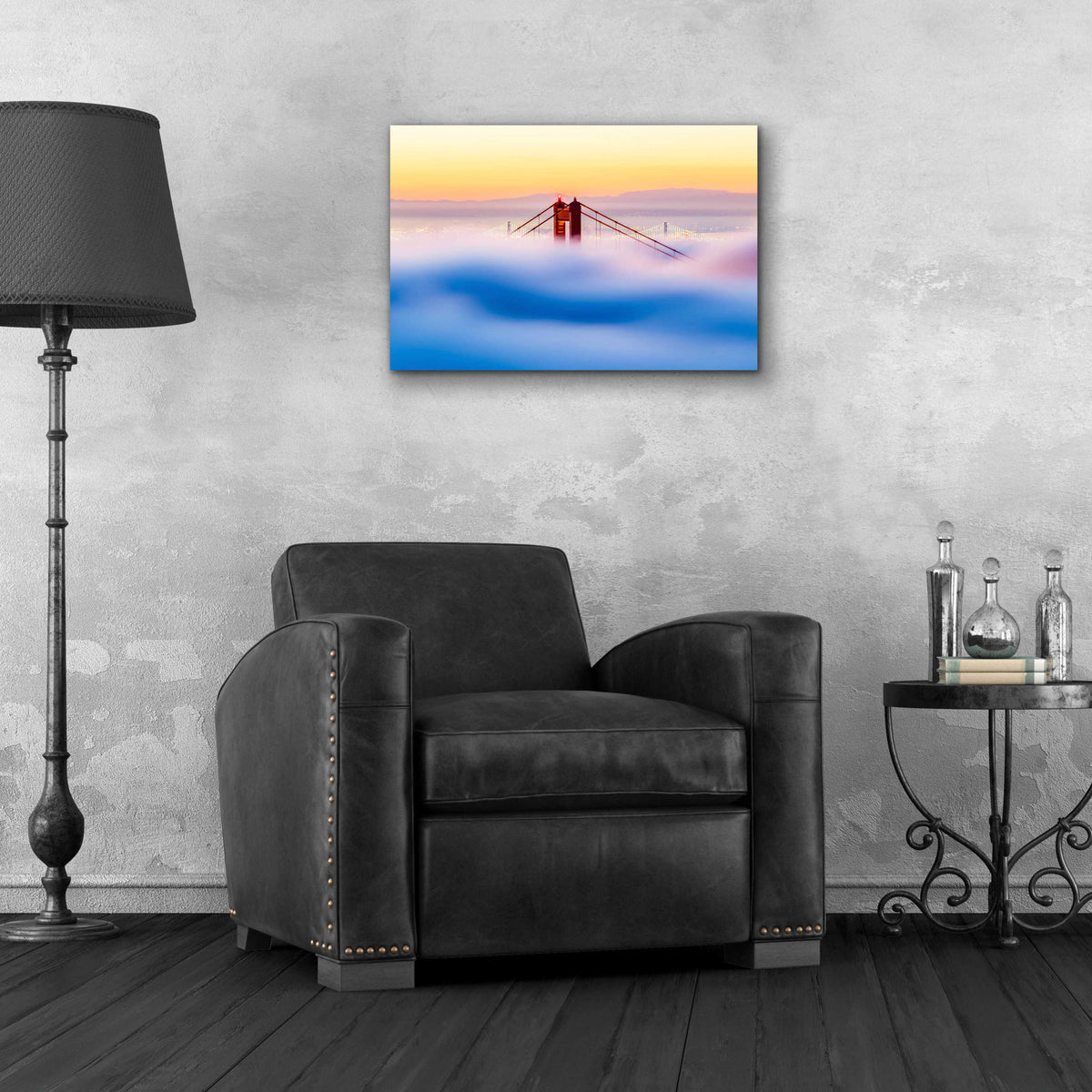 Across the Bay by Ann Gordon - 24x16 acrylic wall art in a room