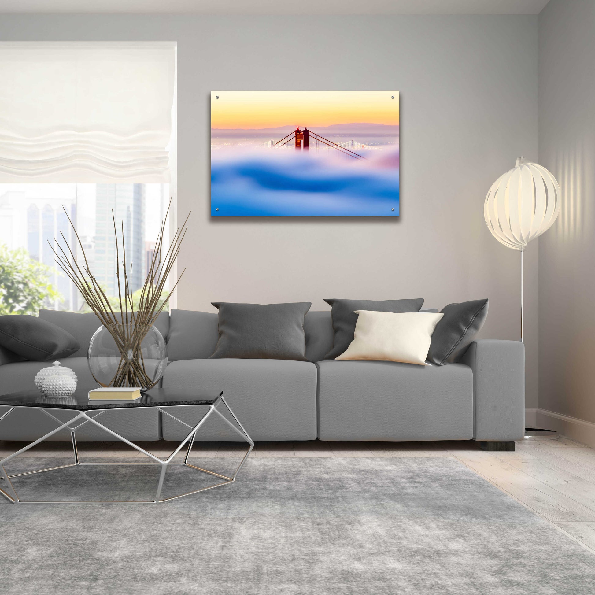 Epic Art 'Across the Bay' by Ann Gordon, Acrylic Glass Wall Art,36x24