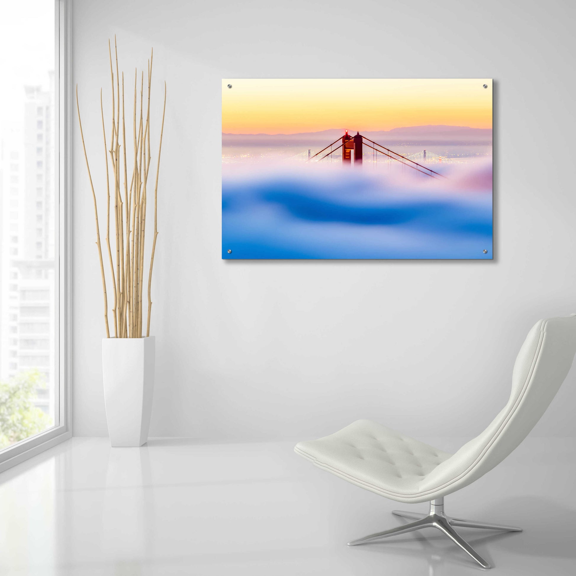 Epic Art 'Across the Bay' by Ann Gordon, Acrylic Glass Wall Art,36x24