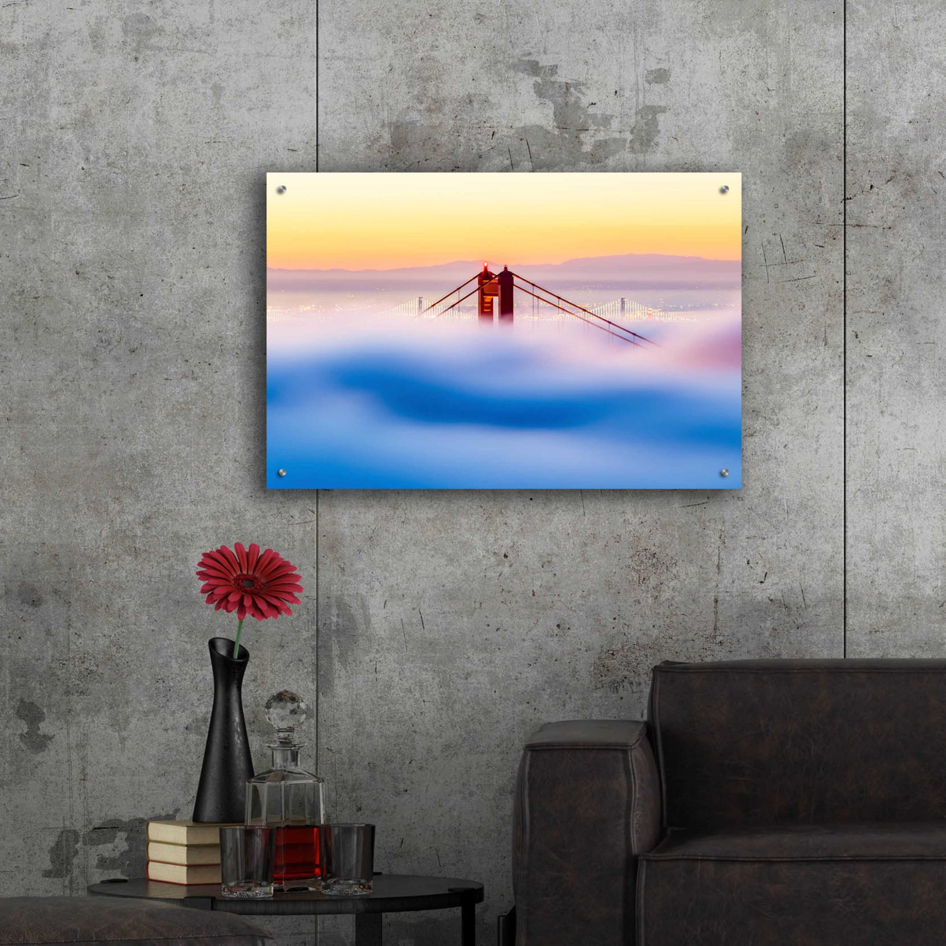 Epic Art 'Across the Bay' by Ann Gordon, Acrylic Glass Wall Art,36x24