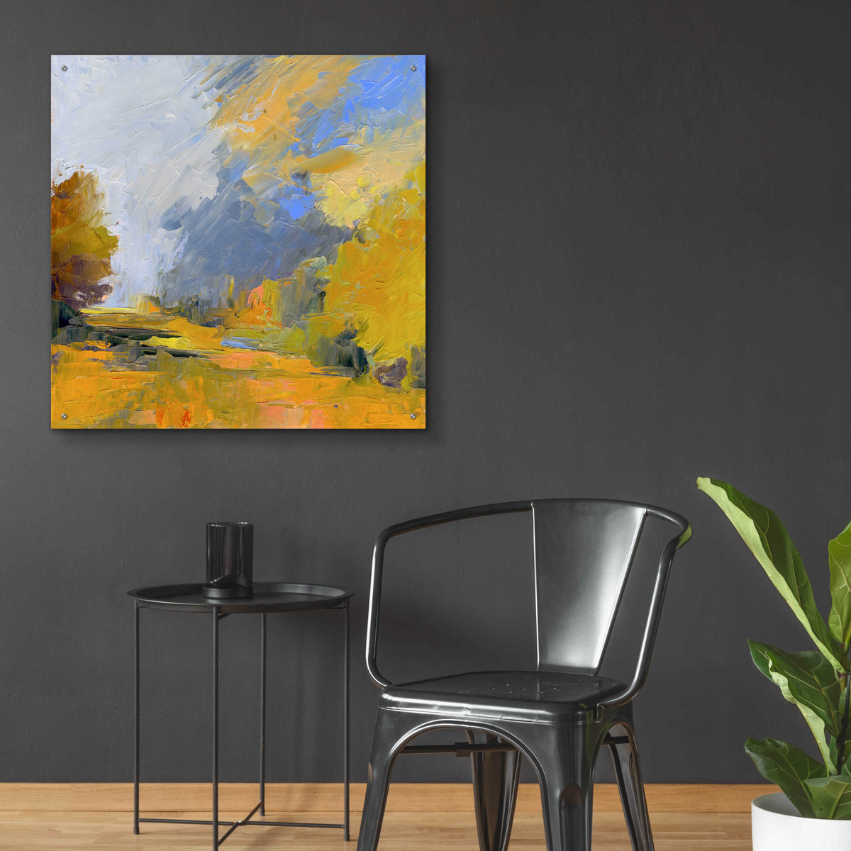 Changes by Ann Gordon - 36x36 acrylic wall art in a room