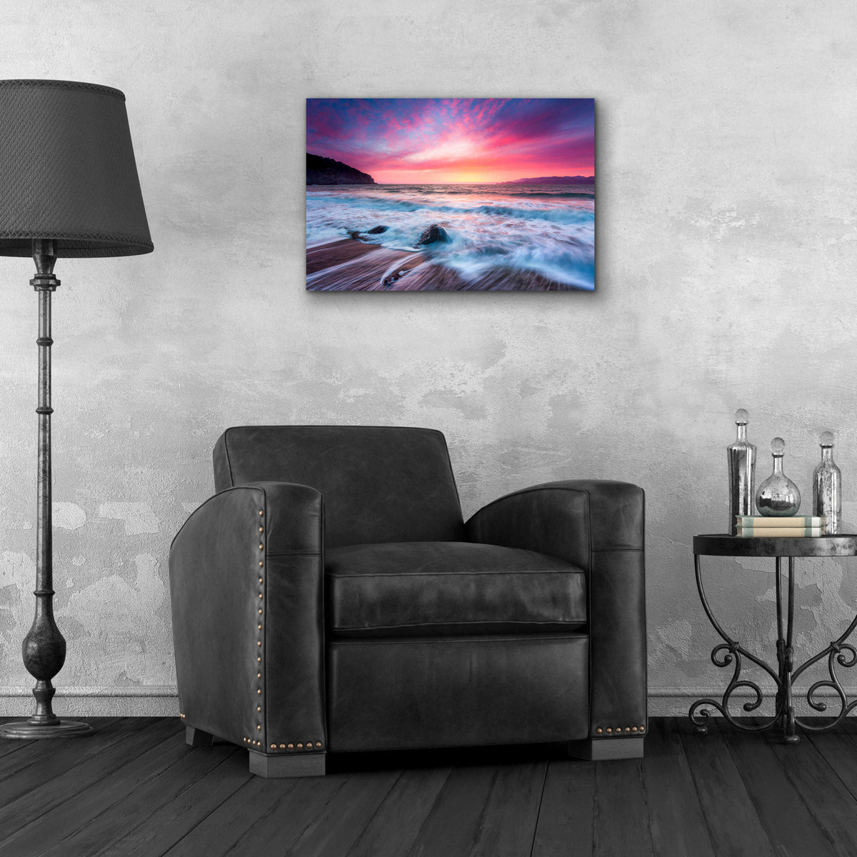 Distant Glow by Ann Gordon - 24x16 acrylic wall art in a room