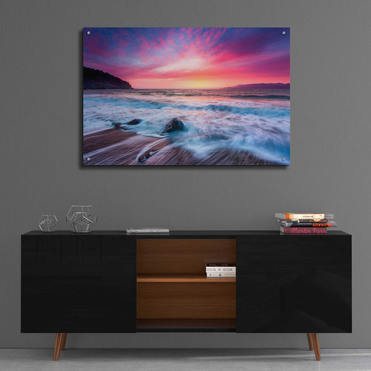 Distant Glow by Ann Gordon - 36x24 acrylic wall art in a room