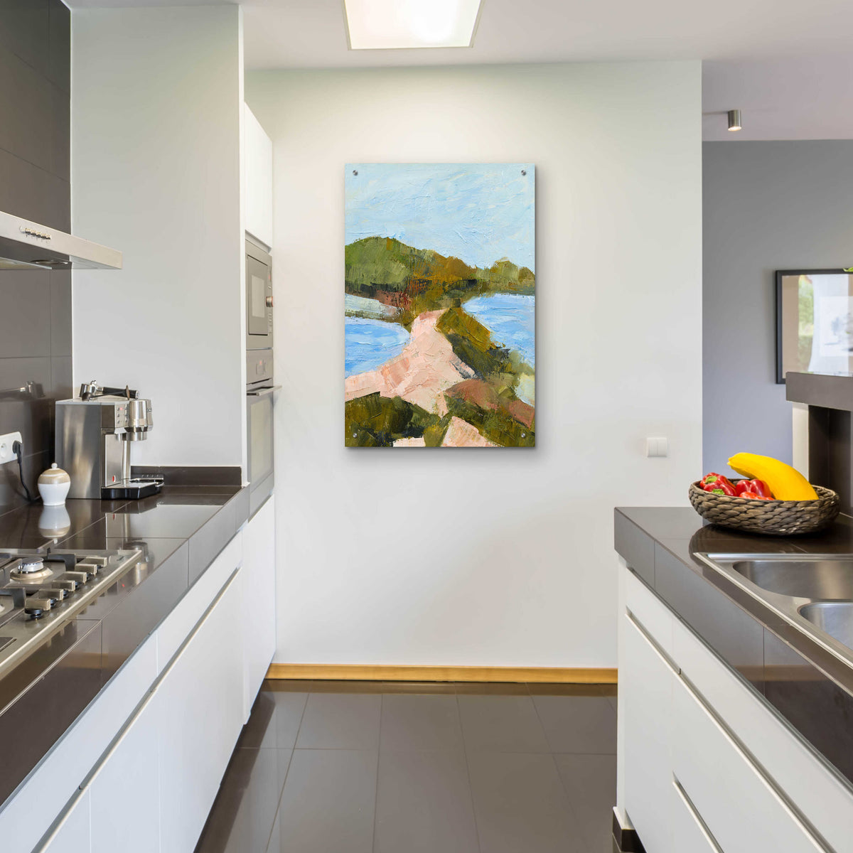 Epic Art 'Edge of the Ocean' by Ann Gordon, Acrylic Glass Wall Art,24x36