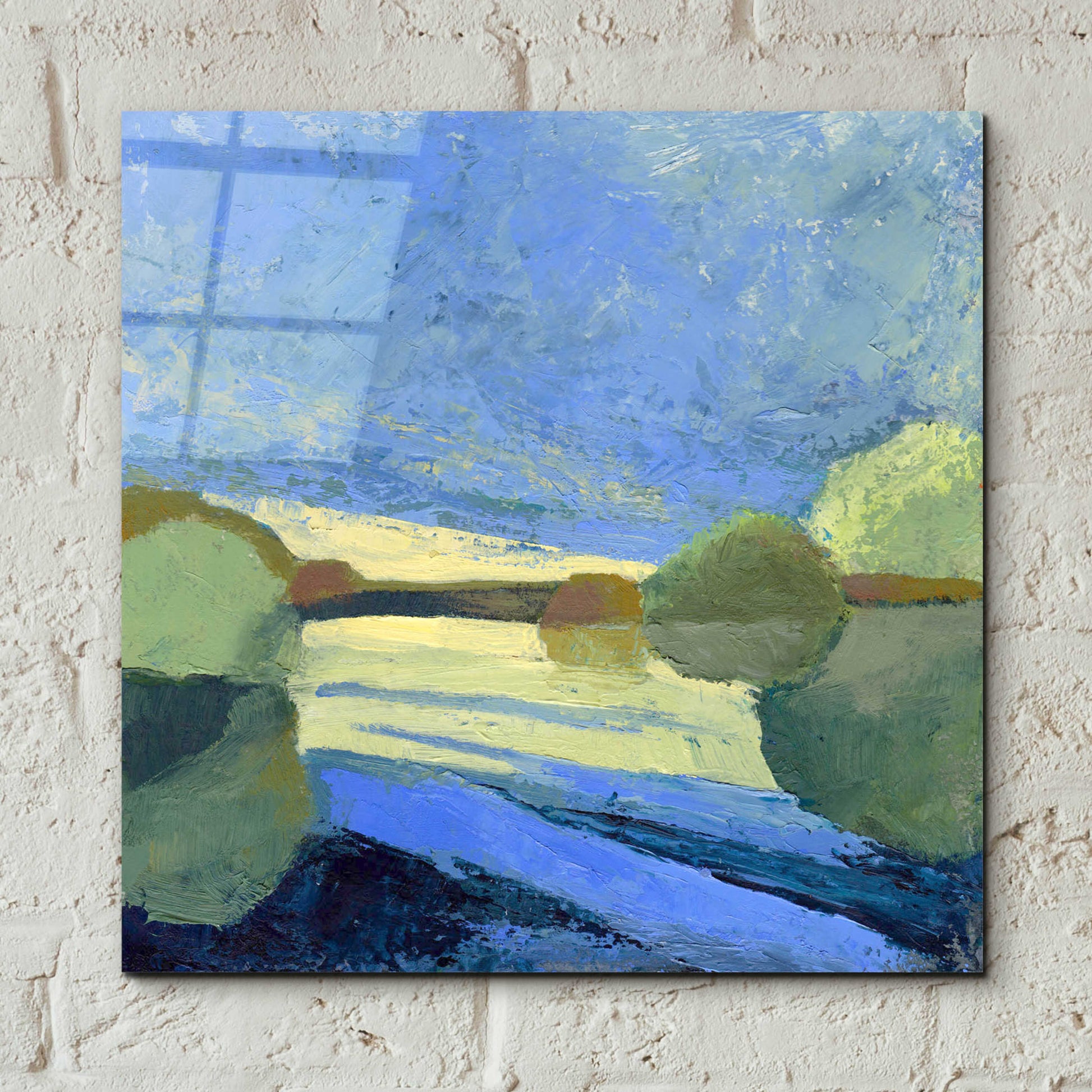 Epic Art 'From The Bridge' by Ann Gordon, Acrylic Glass Wall Art,12x12