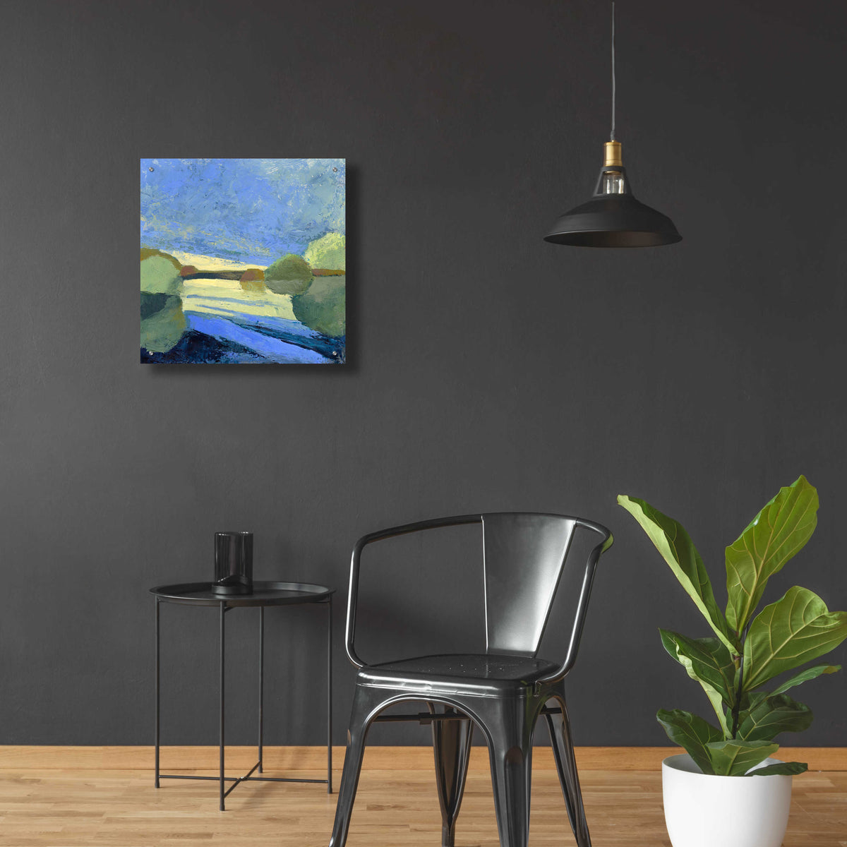 From The Bridge by Ann Gordon - 24x24 acrylic wall art in a room