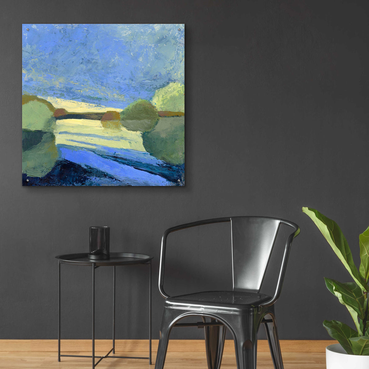From The Bridge by Ann Gordon - 36x36 acrylic wall art in a room