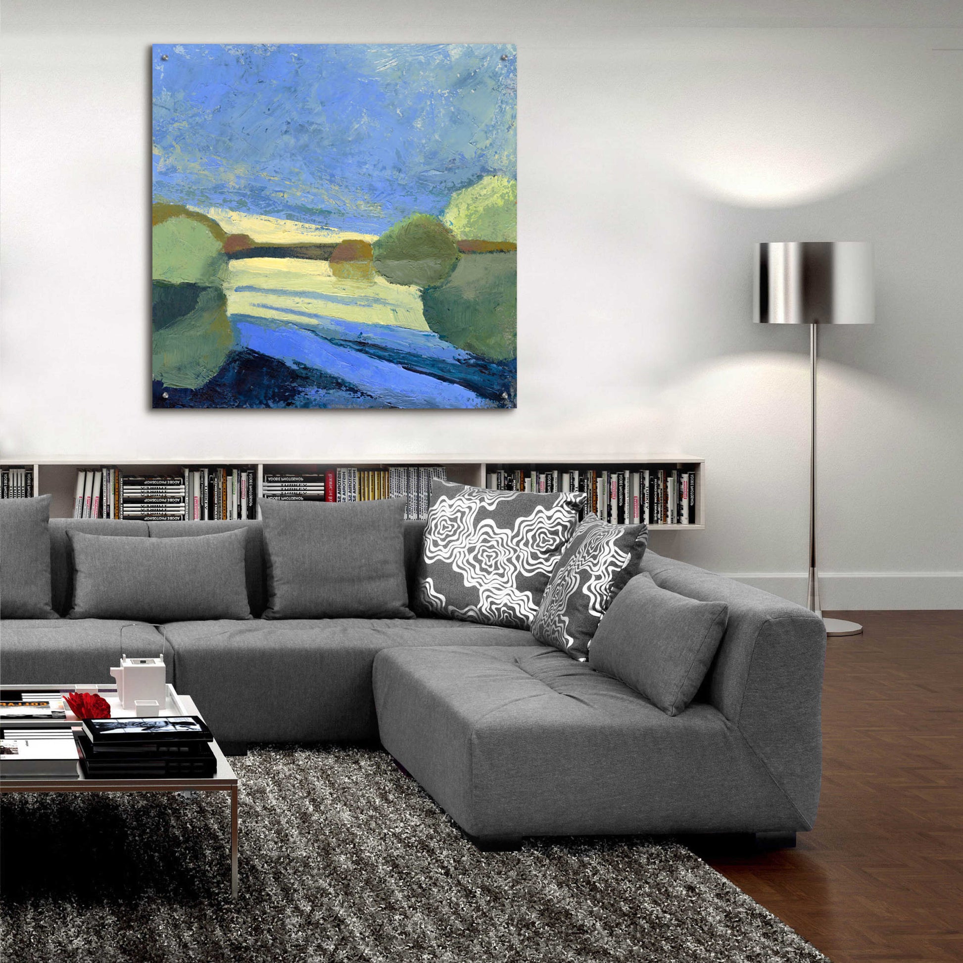 Epic Art 'From The Bridge' by Ann Gordon, Acrylic Glass Wall Art,36x36