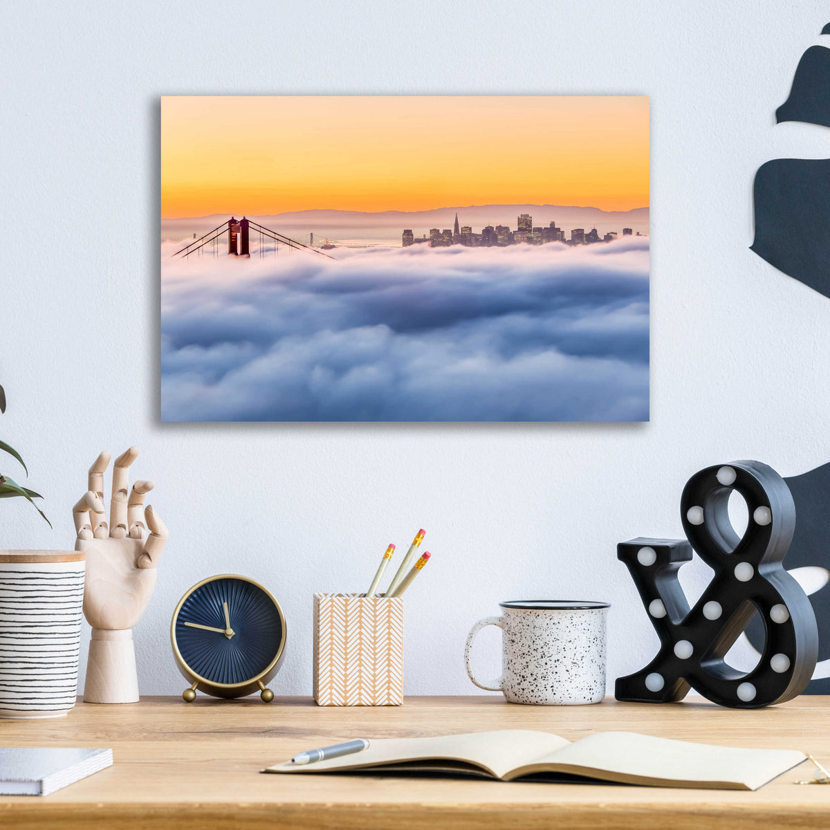 Morning Fog by Ann Gordon - 16x12 acrylic wall art in a room