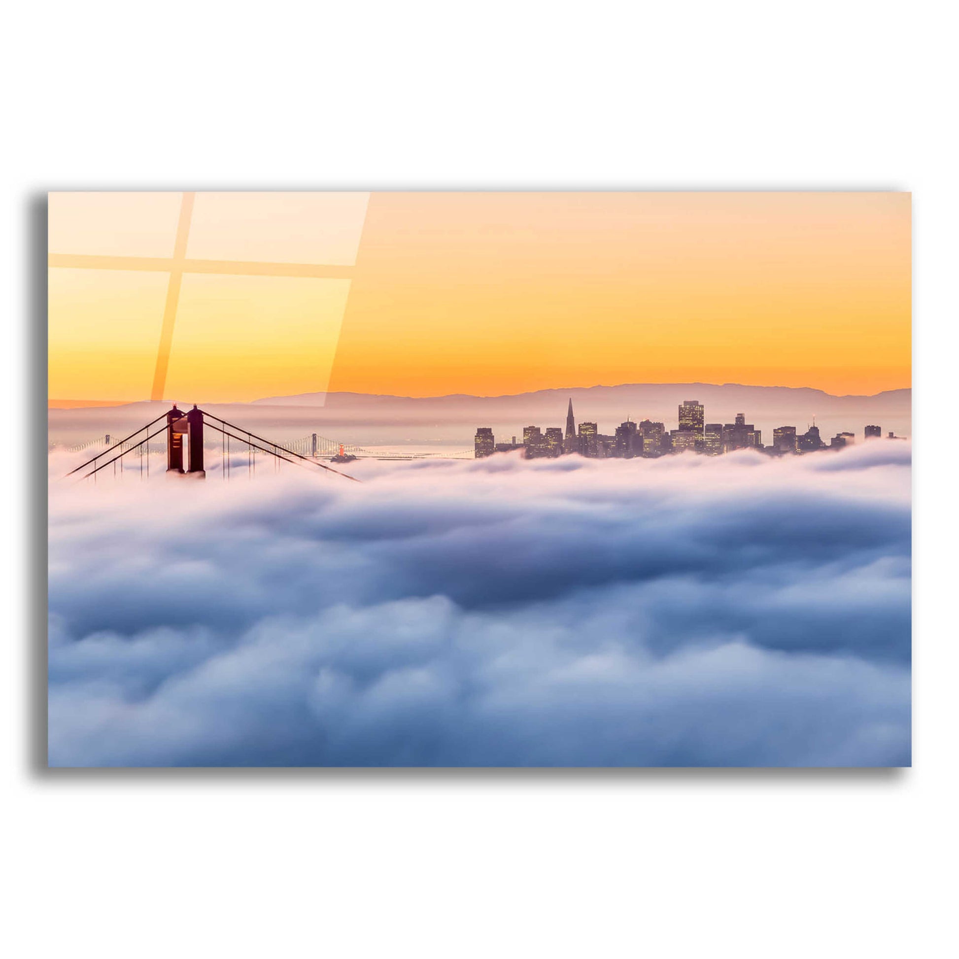 Epic Art 'Morning Fog' by Ann Gordon, Acrylic Glass Wall Art,24x16