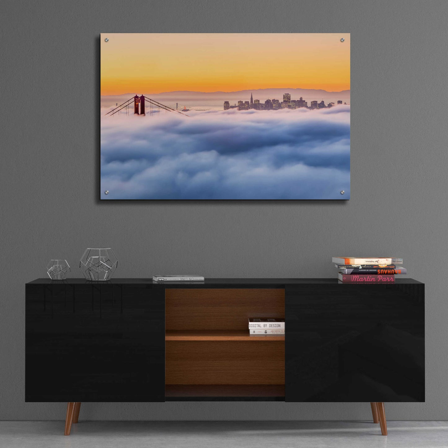 Epic Art 'Morning Fog' by Ann Gordon, Acrylic Glass Wall Art,36x24