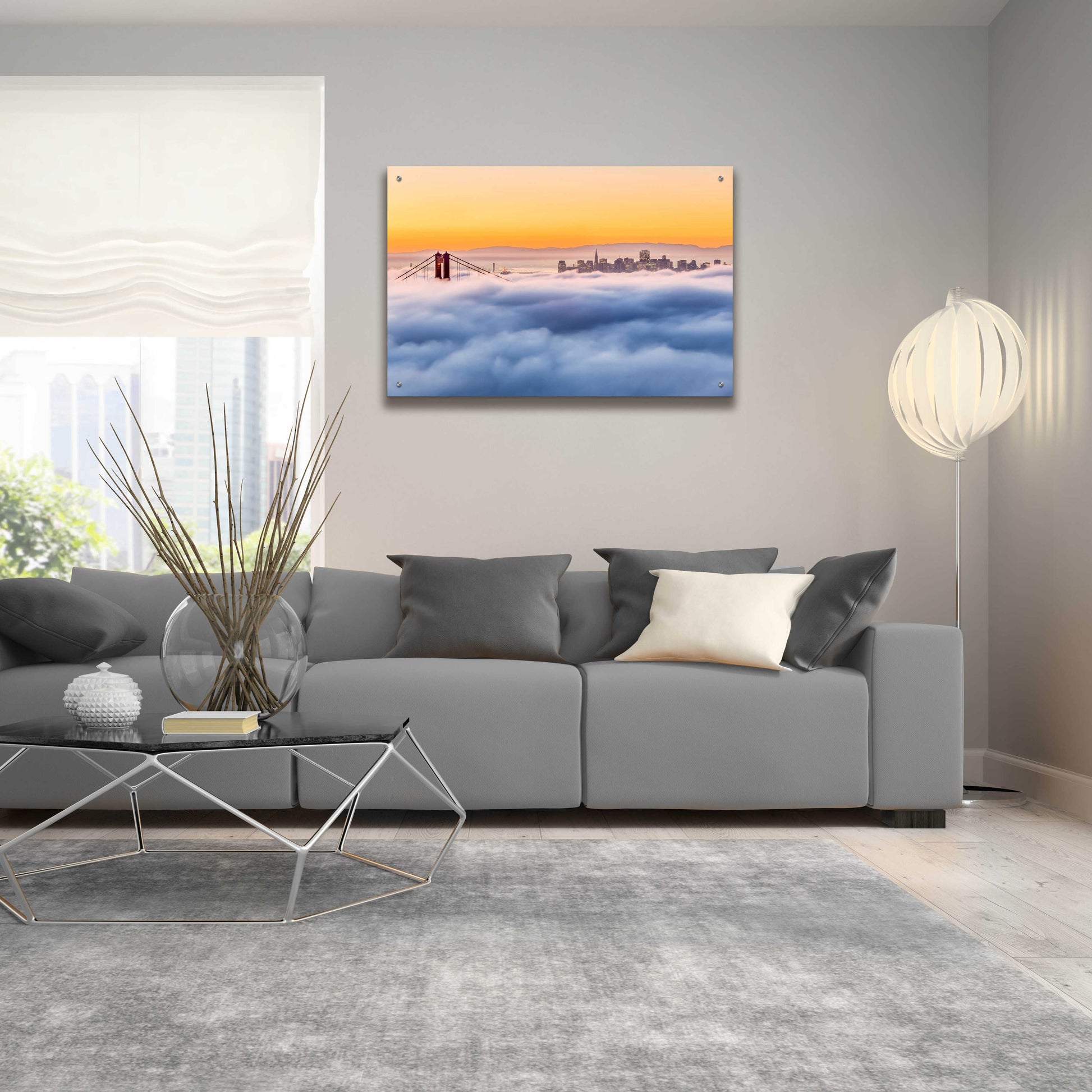 Epic Art 'Morning Fog' by Ann Gordon, Acrylic Glass Wall Art,36x24