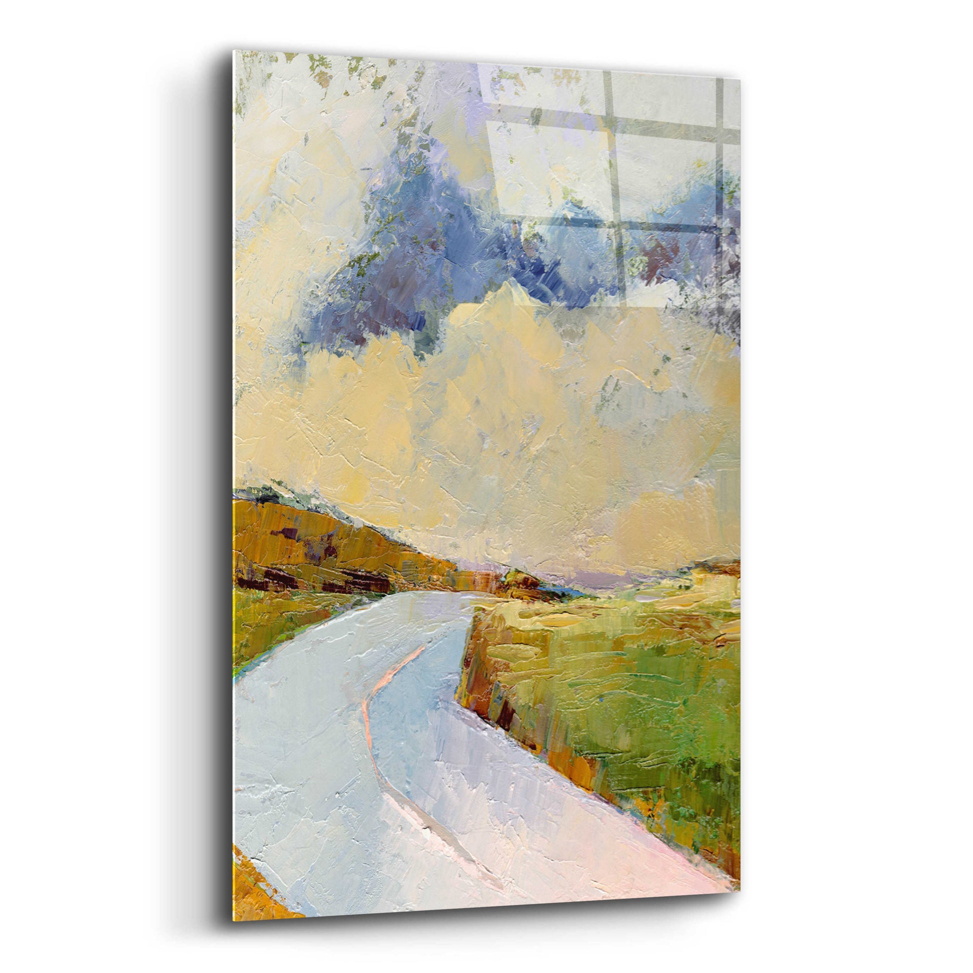 Epic Art 'One Cloud One Road' by Ann Gordon, Acrylic Glass Wall Art,12x16