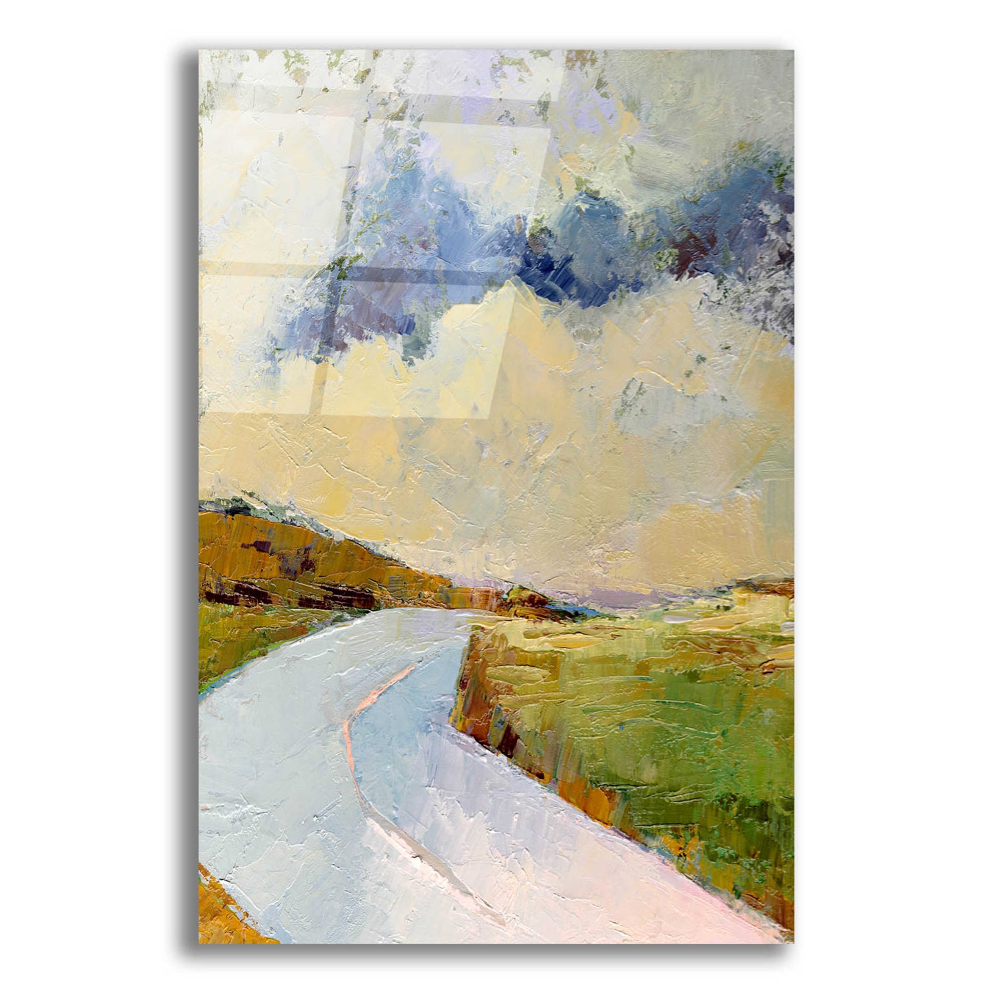 Epic Art 'One Cloud One Road' by Ann Gordon, Acrylic Glass Wall Art,12x16