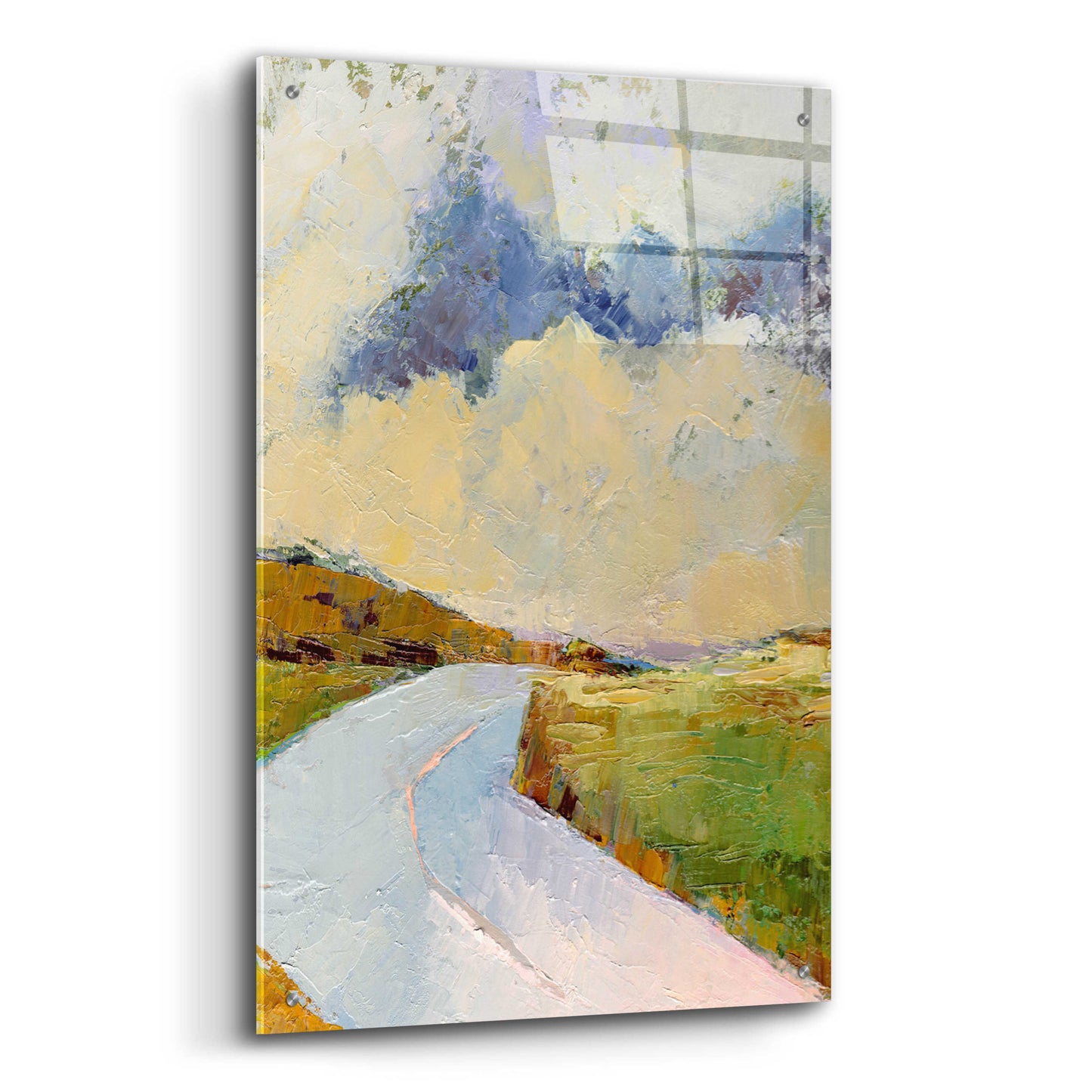 Epic Art 'One Cloud One Road' by Ann Gordon, Acrylic Glass Wall Art,24x36