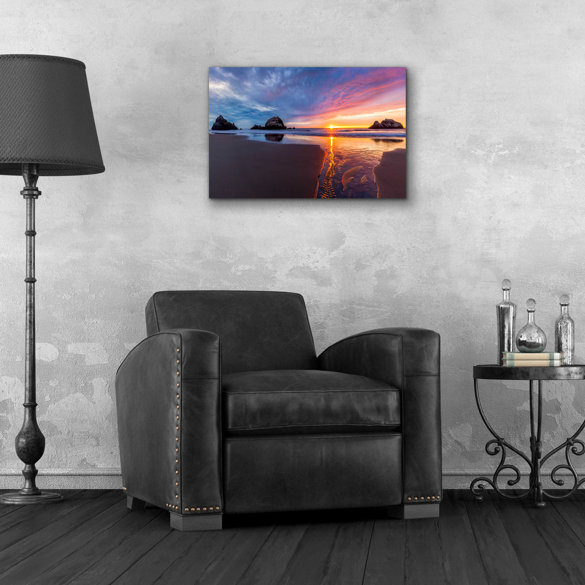 River of Gold by Ann Gordon - 24x16 acrylic wall art in a room