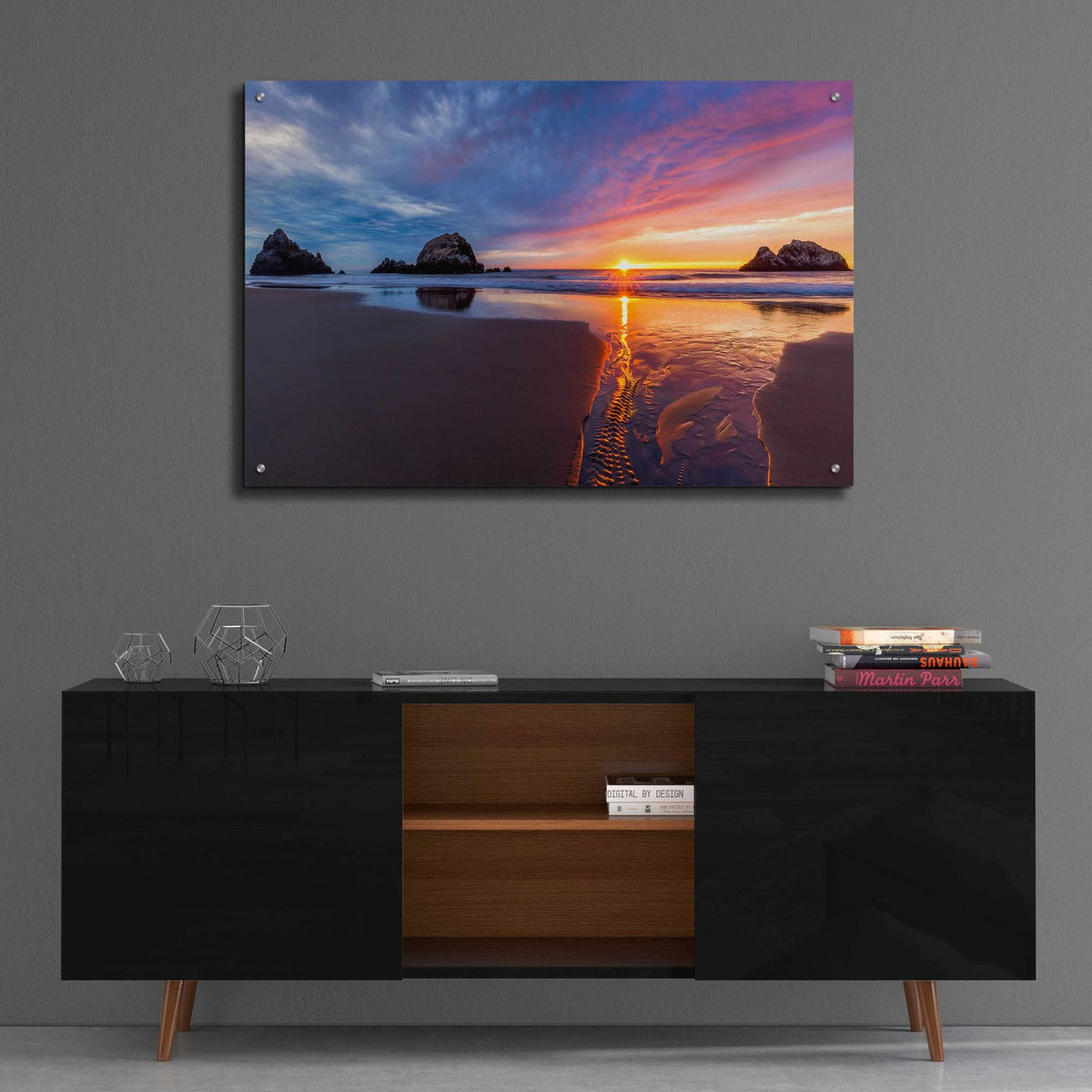 River of Gold by Ann Gordon - 36x24 acrylic wall art in a room