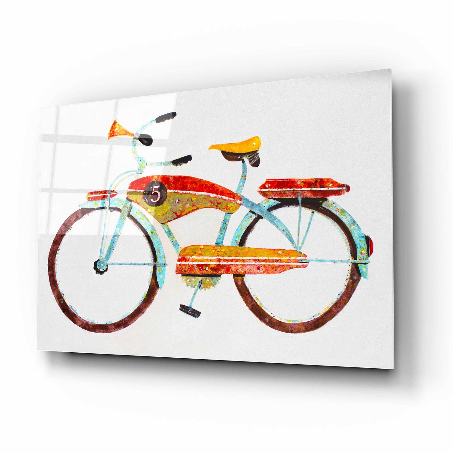 Epic Art 'Bike No. 5' by Anthony Grant, Acrylic Glass Wall Art,16x12