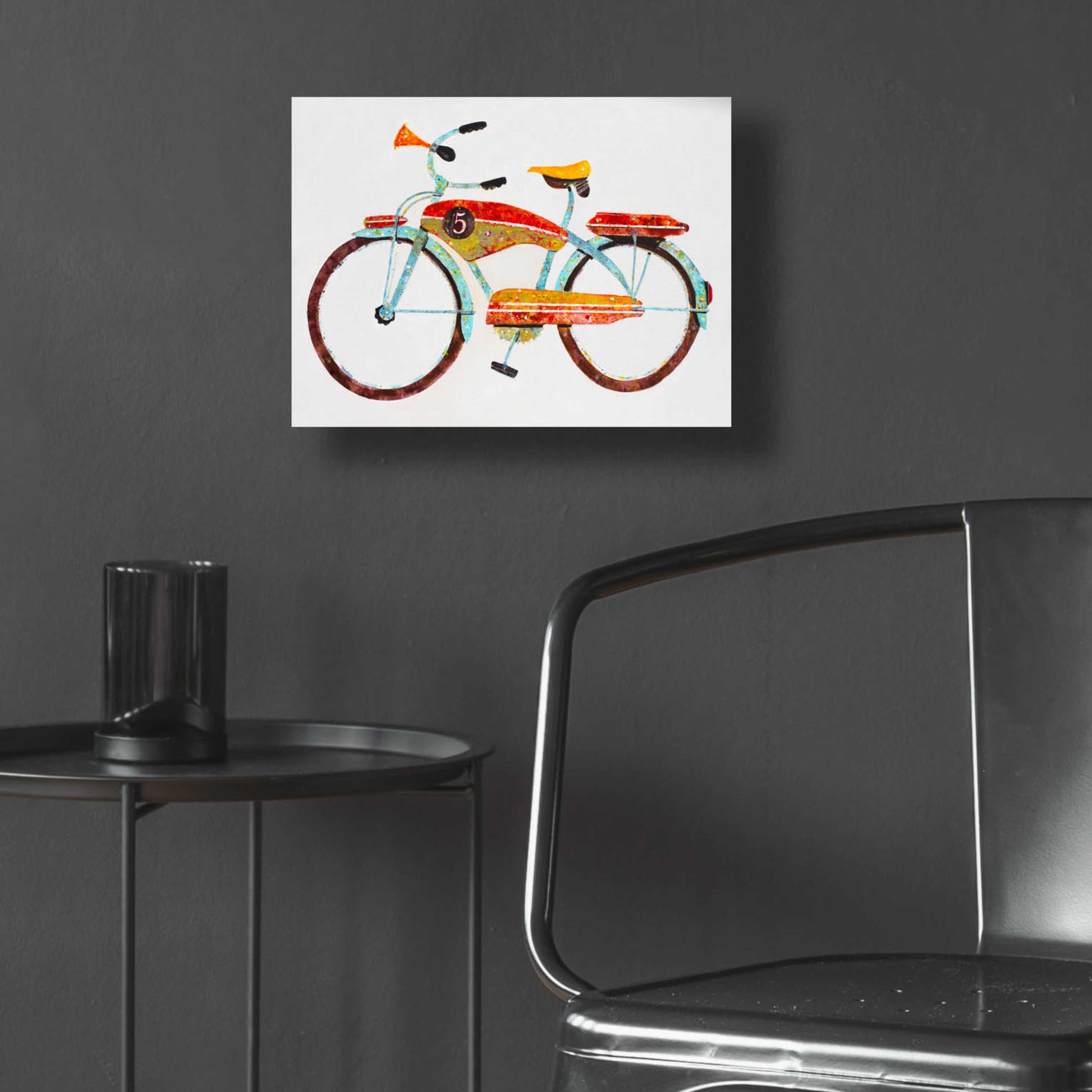 Epic Art 'Bike No. 5' by Anthony Grant, Acrylic Glass Wall Art,16x12