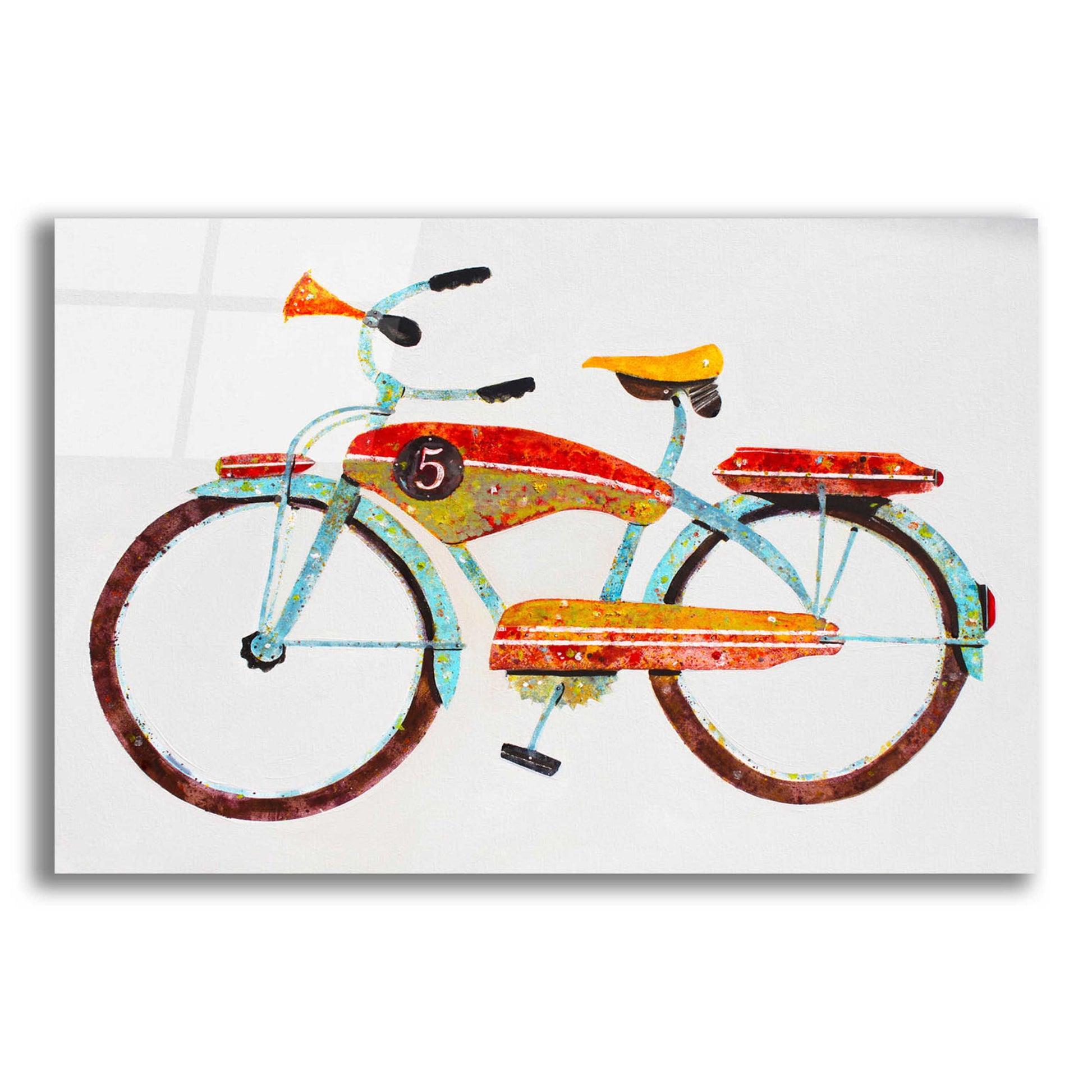 Epic Art 'Bike No. 5' by Anthony Grant, Acrylic Glass Wall Art,16x12