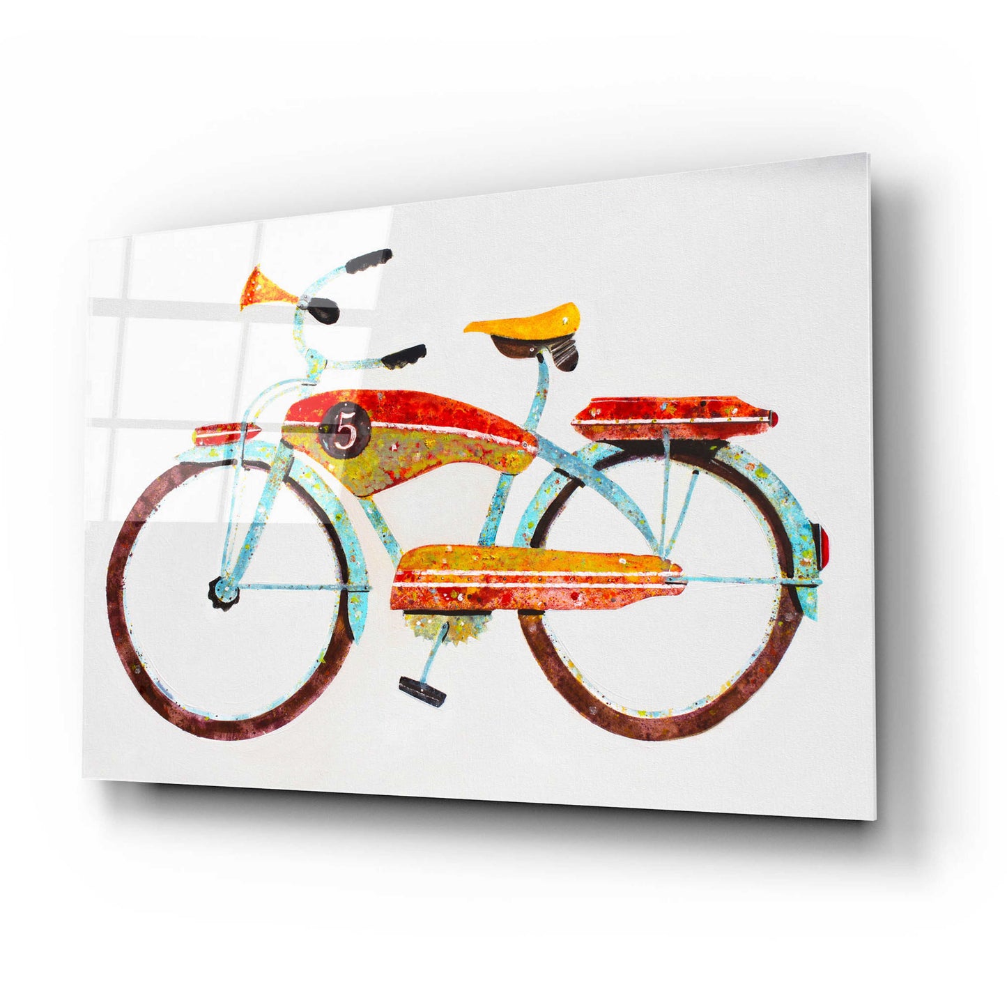 Epic Art 'Bike No. 5' by Anthony Grant, Acrylic Glass Wall Art,24x16