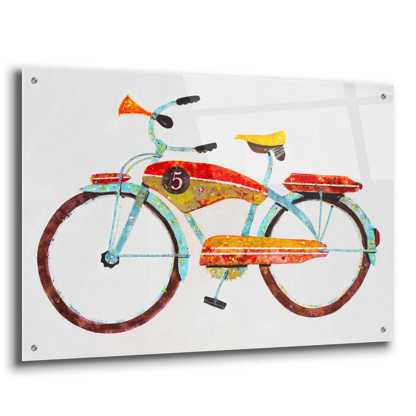 Epic Art 'Bike No. 5' by Anthony Grant, Acrylic Glass Wall Art,36x24