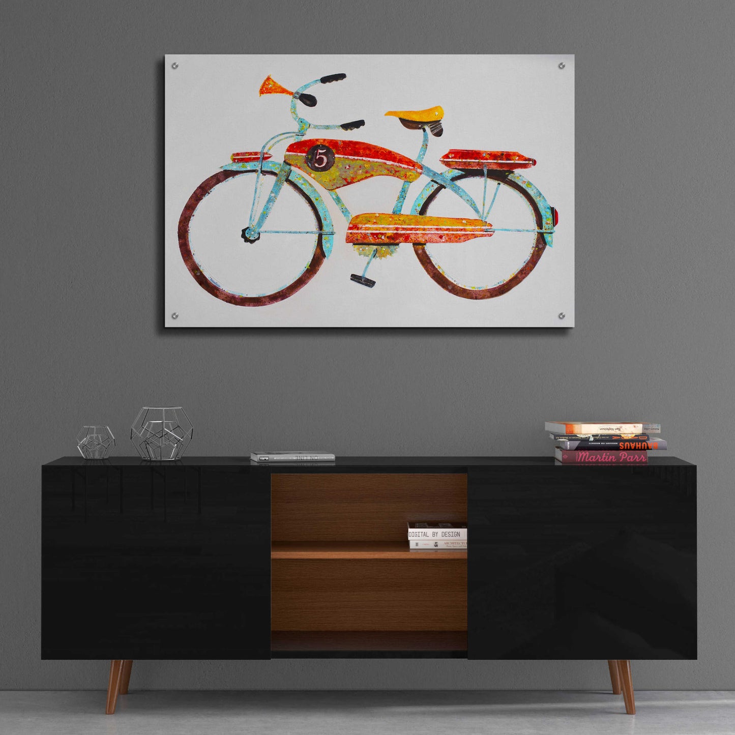 Epic Art 'Bike No. 5' by Anthony Grant, Acrylic Glass Wall Art,36x24