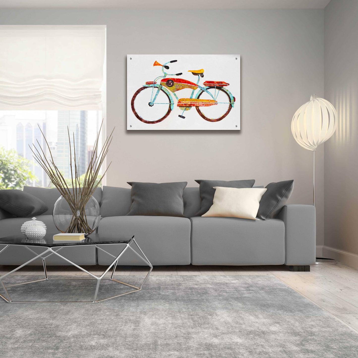 Epic Art 'Bike No. 5' by Anthony Grant, Acrylic Glass Wall Art,36x24