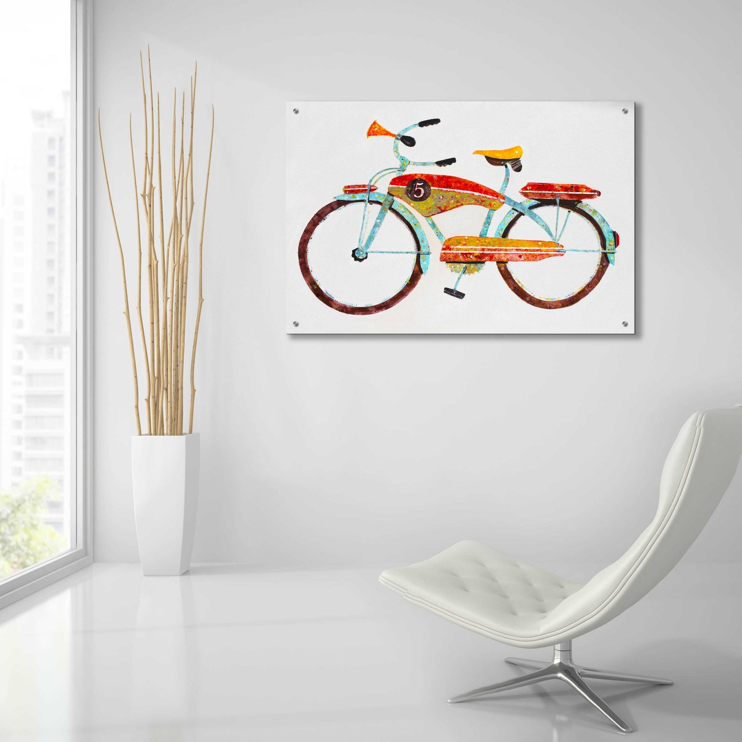 Epic Art 'Bike No. 5' by Anthony Grant, Acrylic Glass Wall Art,36x24